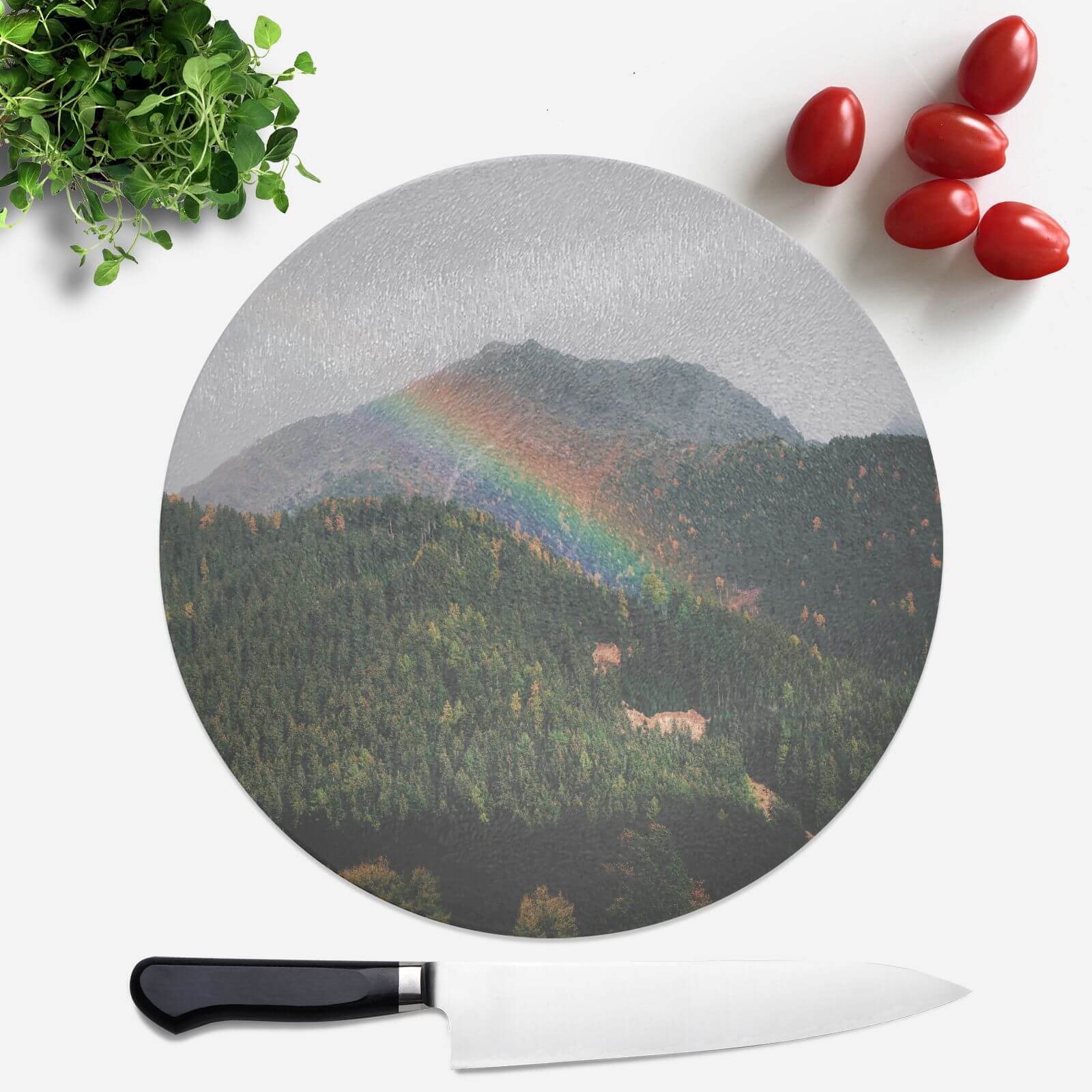 Meadow Rainbow Round Chopping Board