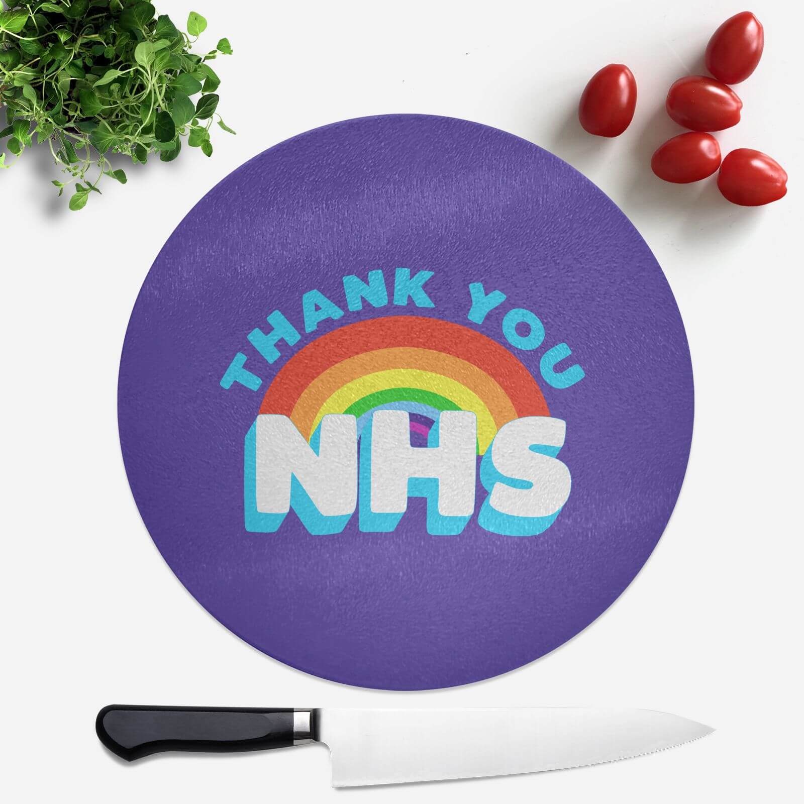 Thank You NHS Round Chopping Board