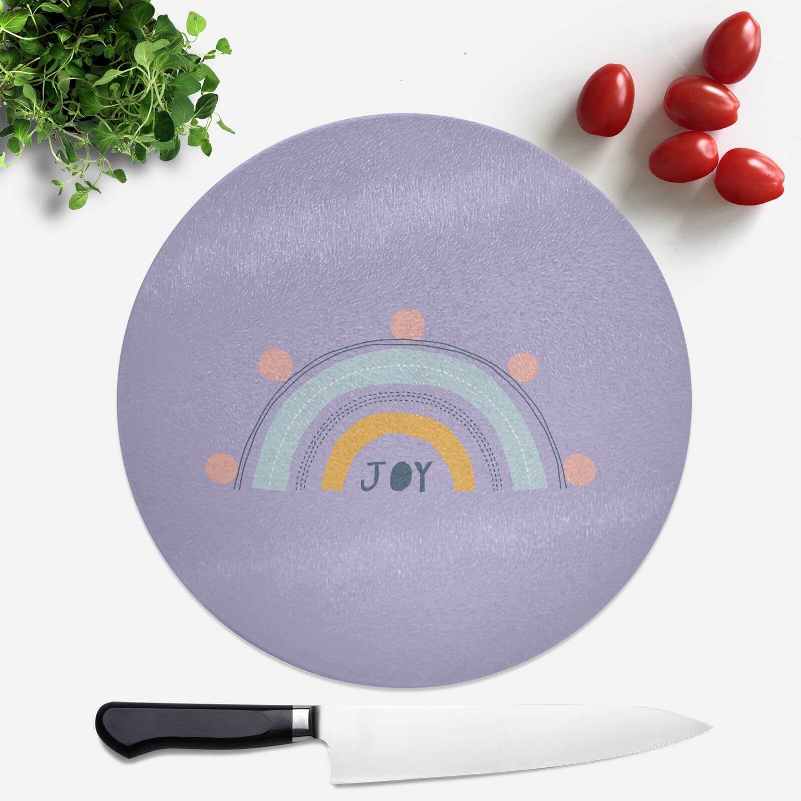 Joy Rainbow Round Chopping Board