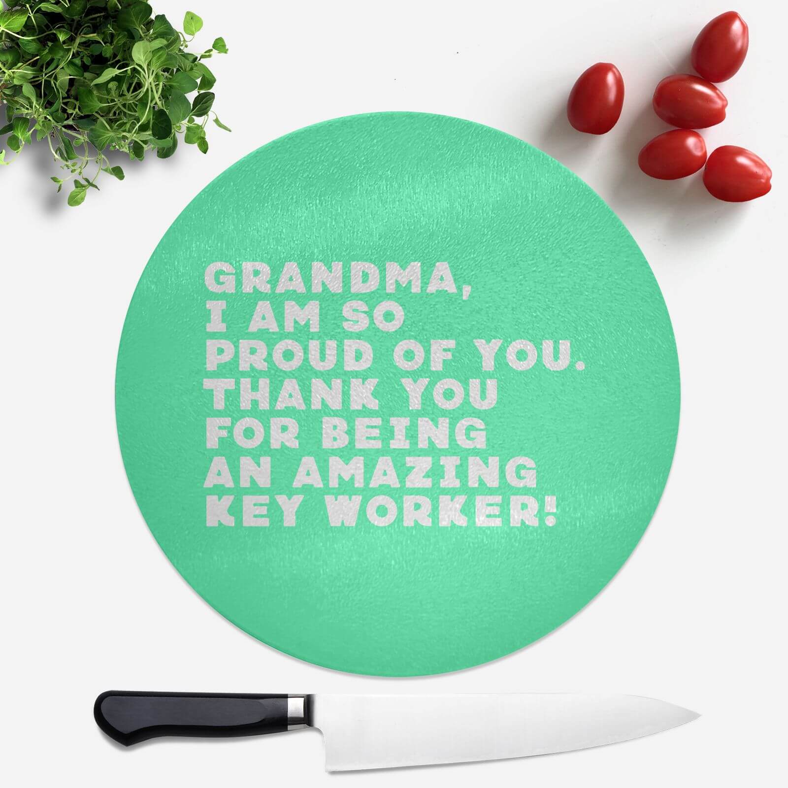 Grandma, I Am So Proud Of You. Round Chopping Board