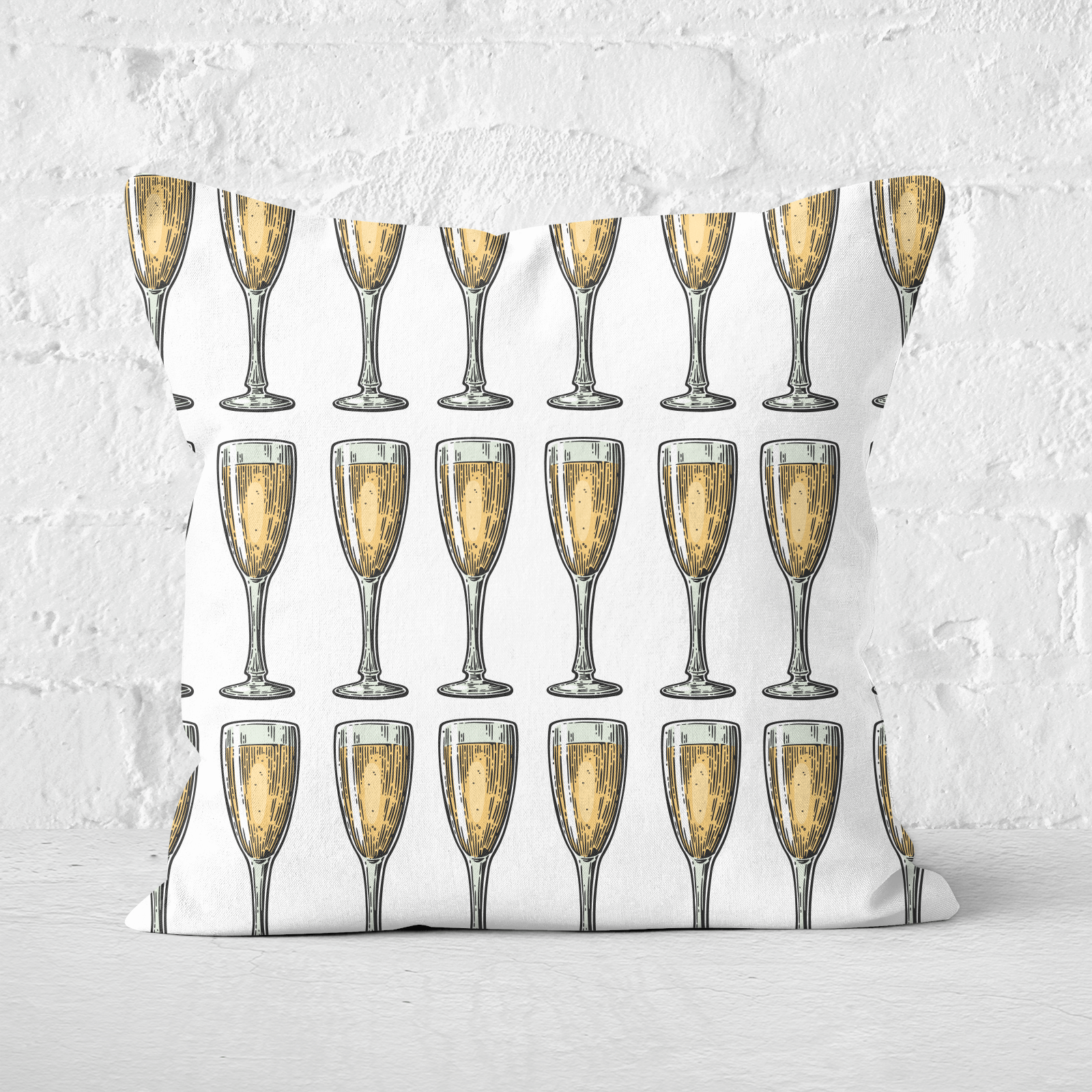 Champagne Square Cushion - 60x60cm - Soft Touch