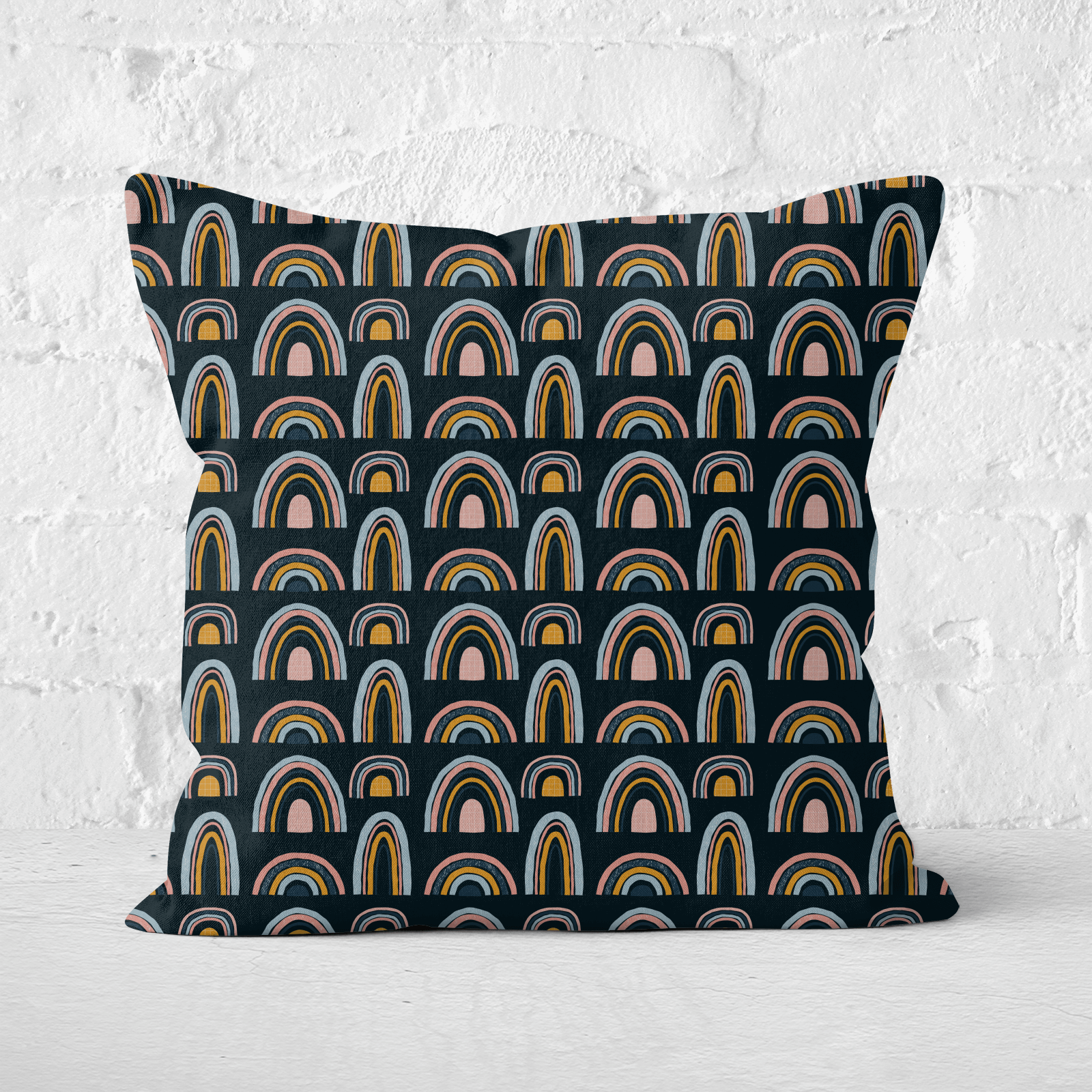 Rainbow Moody Square Cushion - 60x60cm - Soft Touch