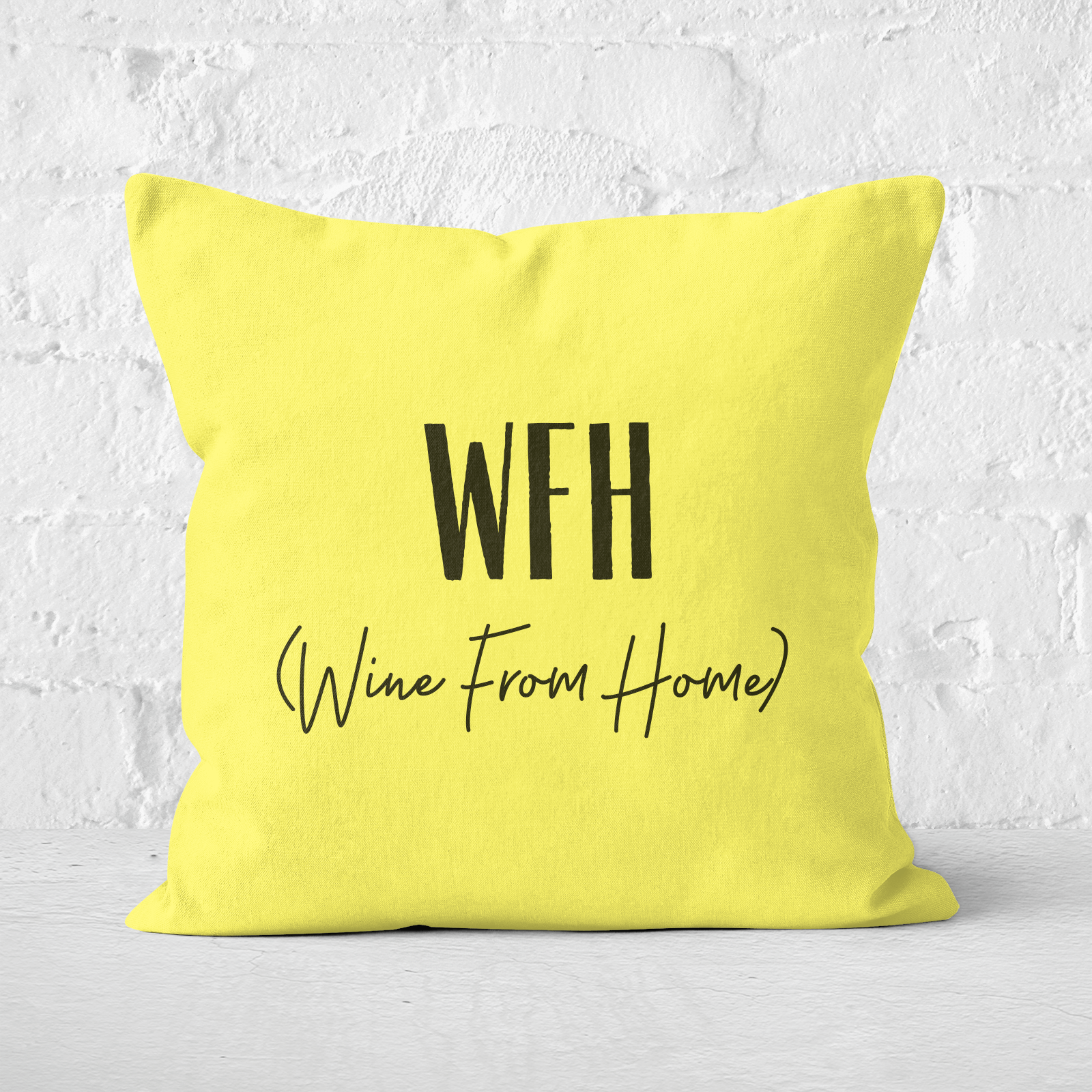 Wine From Home Square Cushion - 60x60cm - Soft Touch