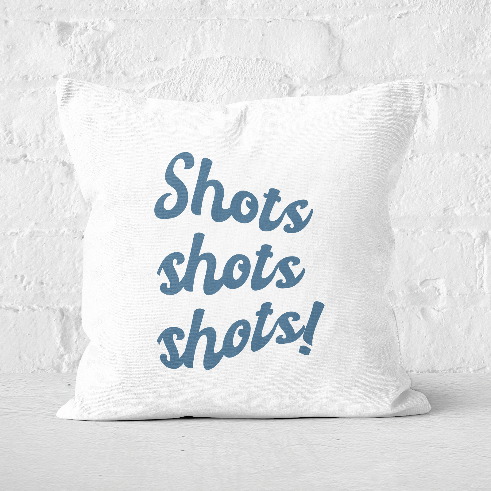 Shots Shots Shots! Square Cushion - 50x50cm - Soft Touch