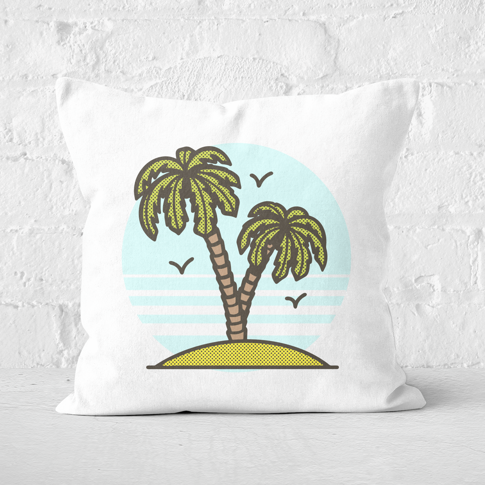 Deserted Island Square Cushion - 60x60cm - Soft Touch