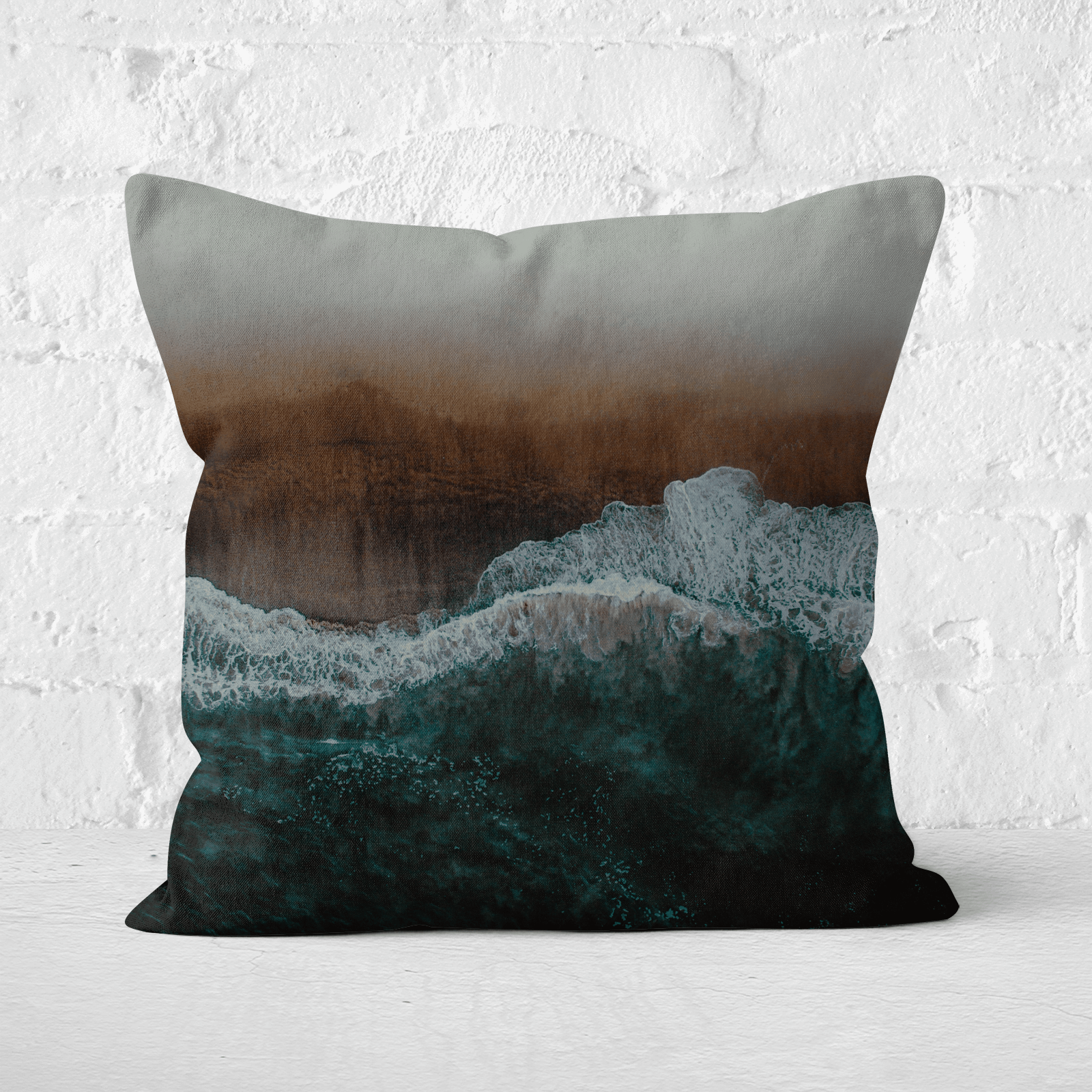 Moody Ocean Square Cushion - 60x60cm - Soft Touch