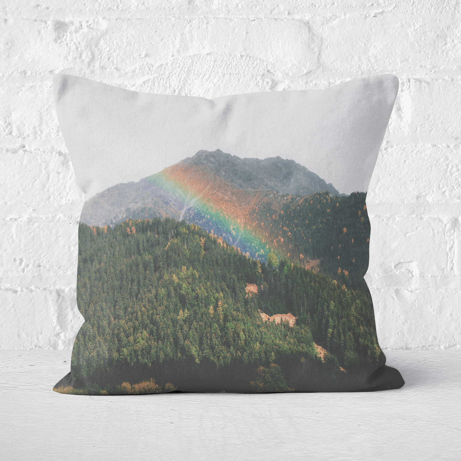 Meadow Rainbow Square Cushion - 60x60cm - Soft Touch