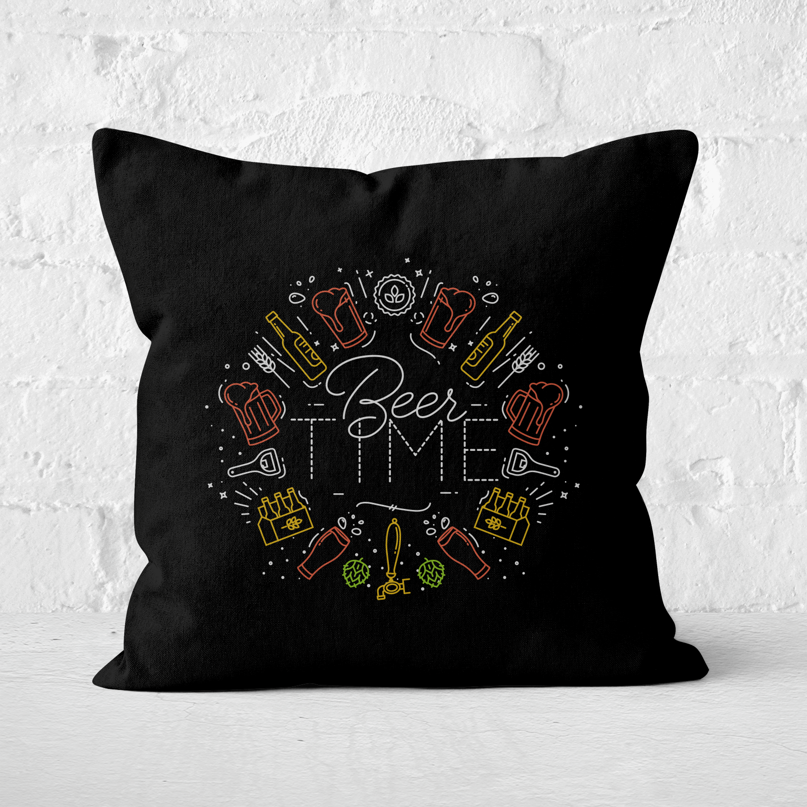 Alcohol-21 Square Cushion - 60x60cm - Soft Touch