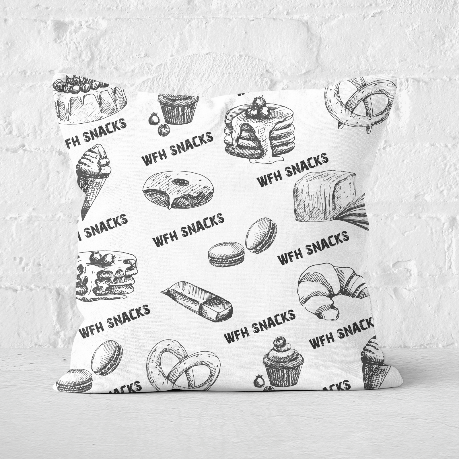 SNACKS Square Cushion - 60x60cm - Soft Touch