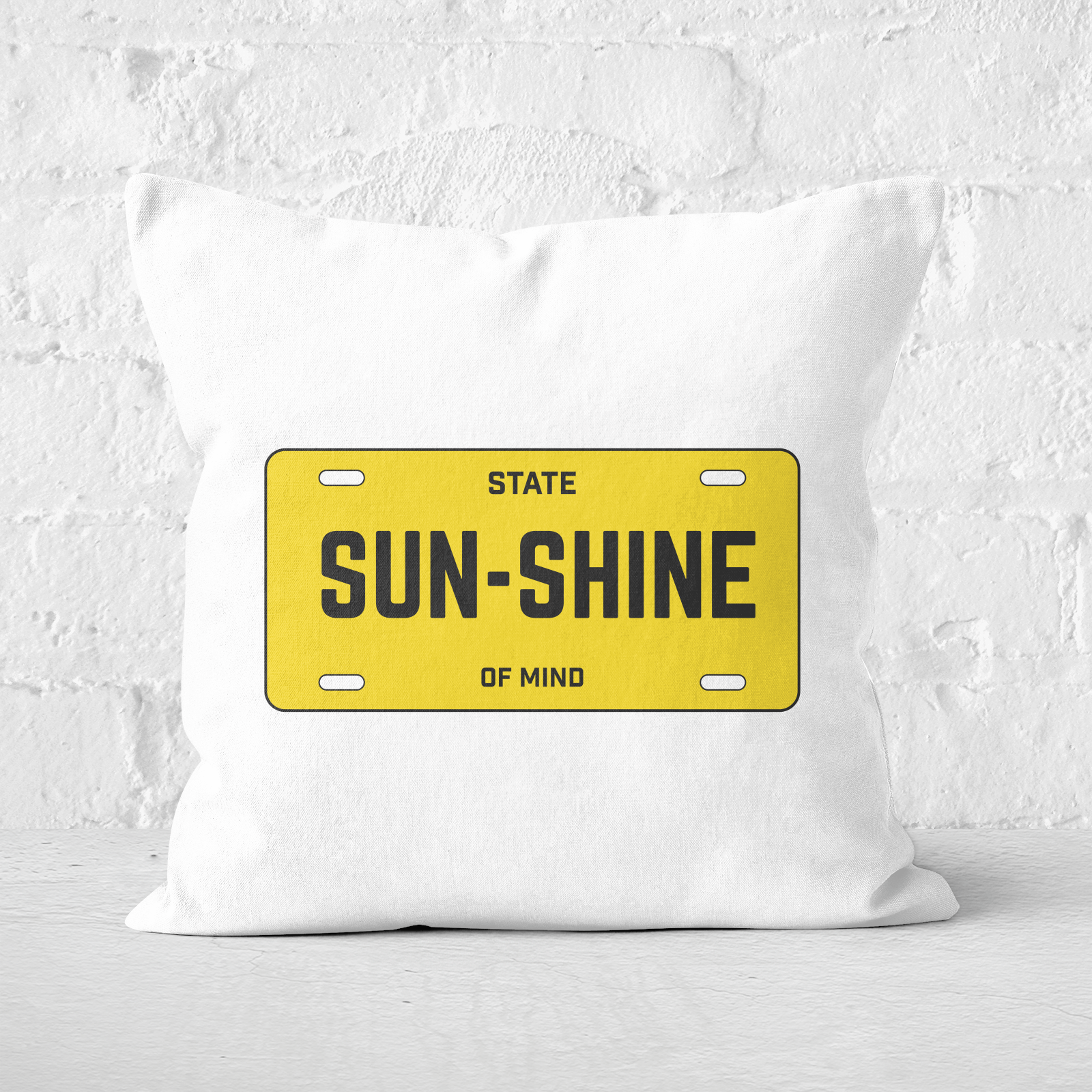 Sunshine State Of Mind Square Cushion - 60x60cm - Soft Touch
