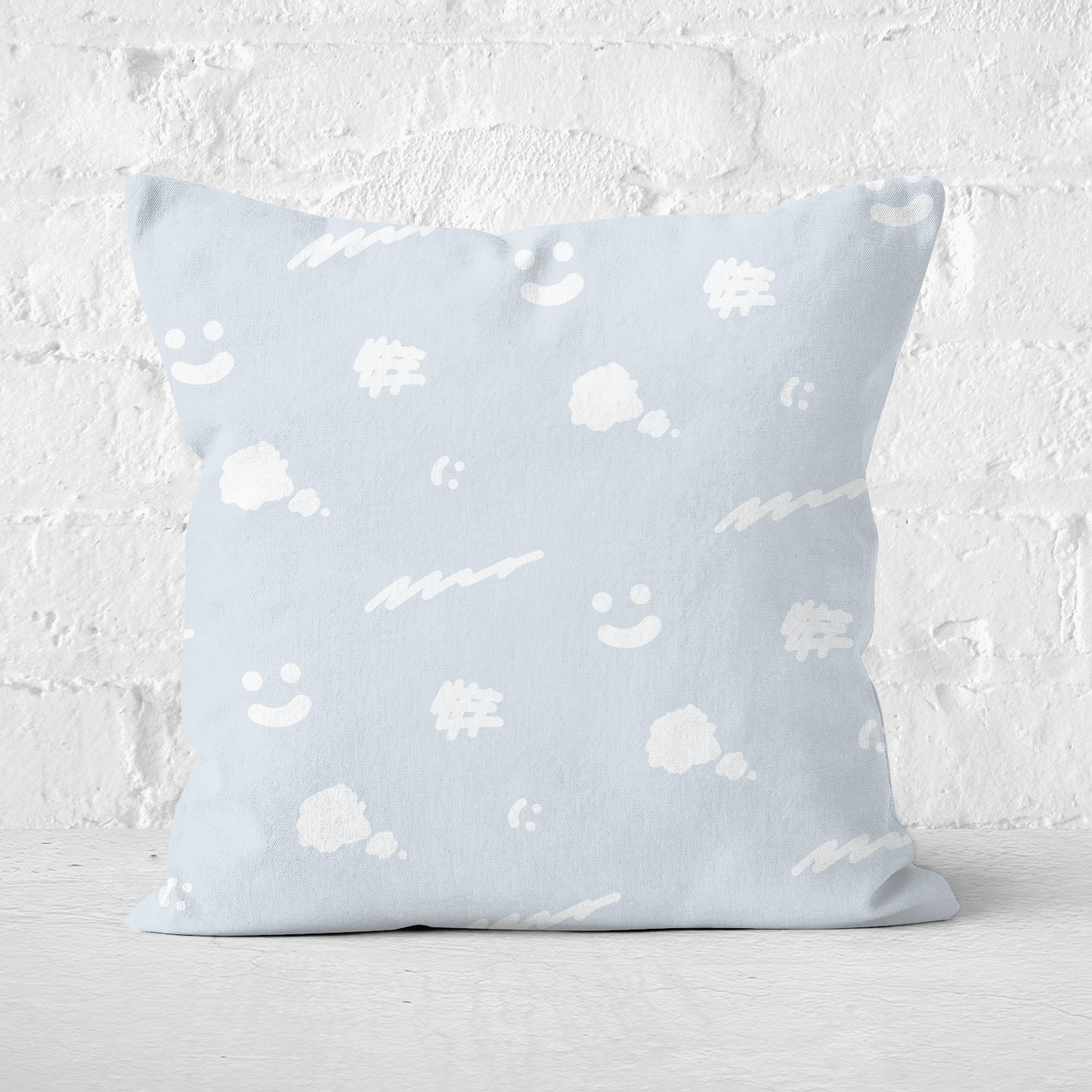 Scribbler Square Cushion - 60x60cm - Soft Touch