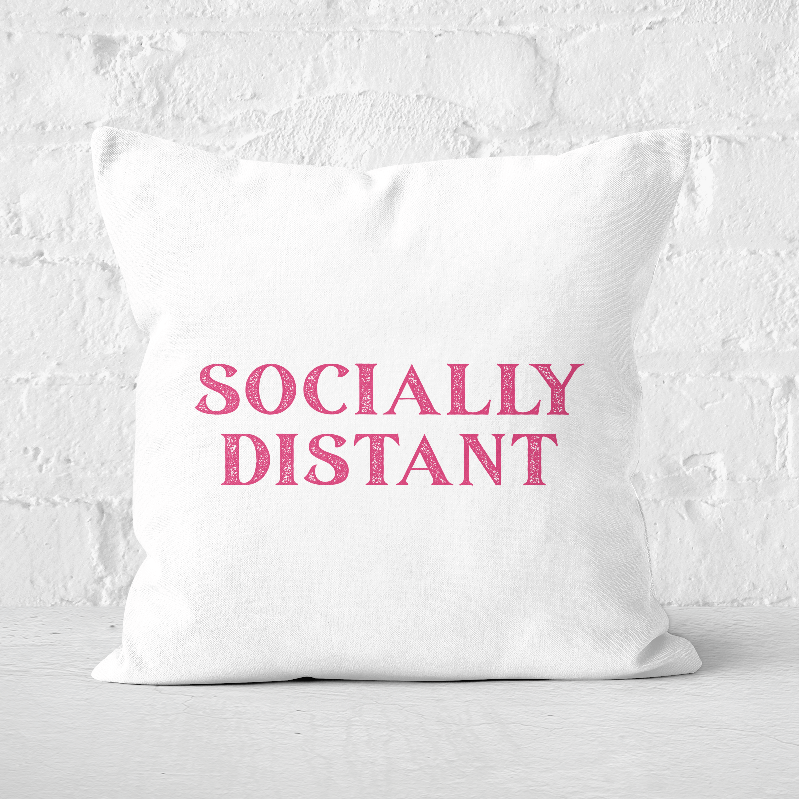 Socially Distant Square Cushion - 60x60cm - Soft Touch