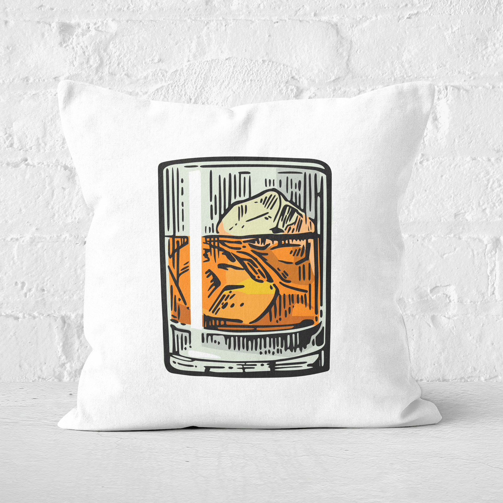 Whisky Square Cushion - 60x60cm - Soft Touch