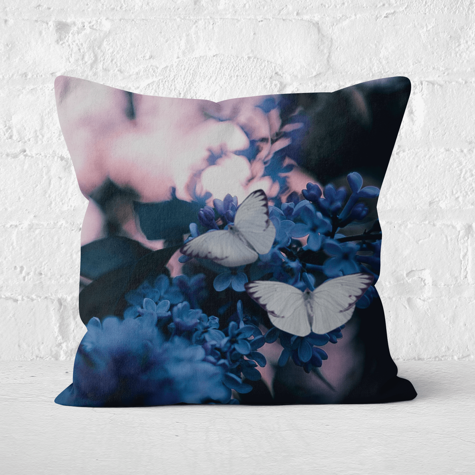 Butterflies Square Cushion - 60x60cm - Soft Touch