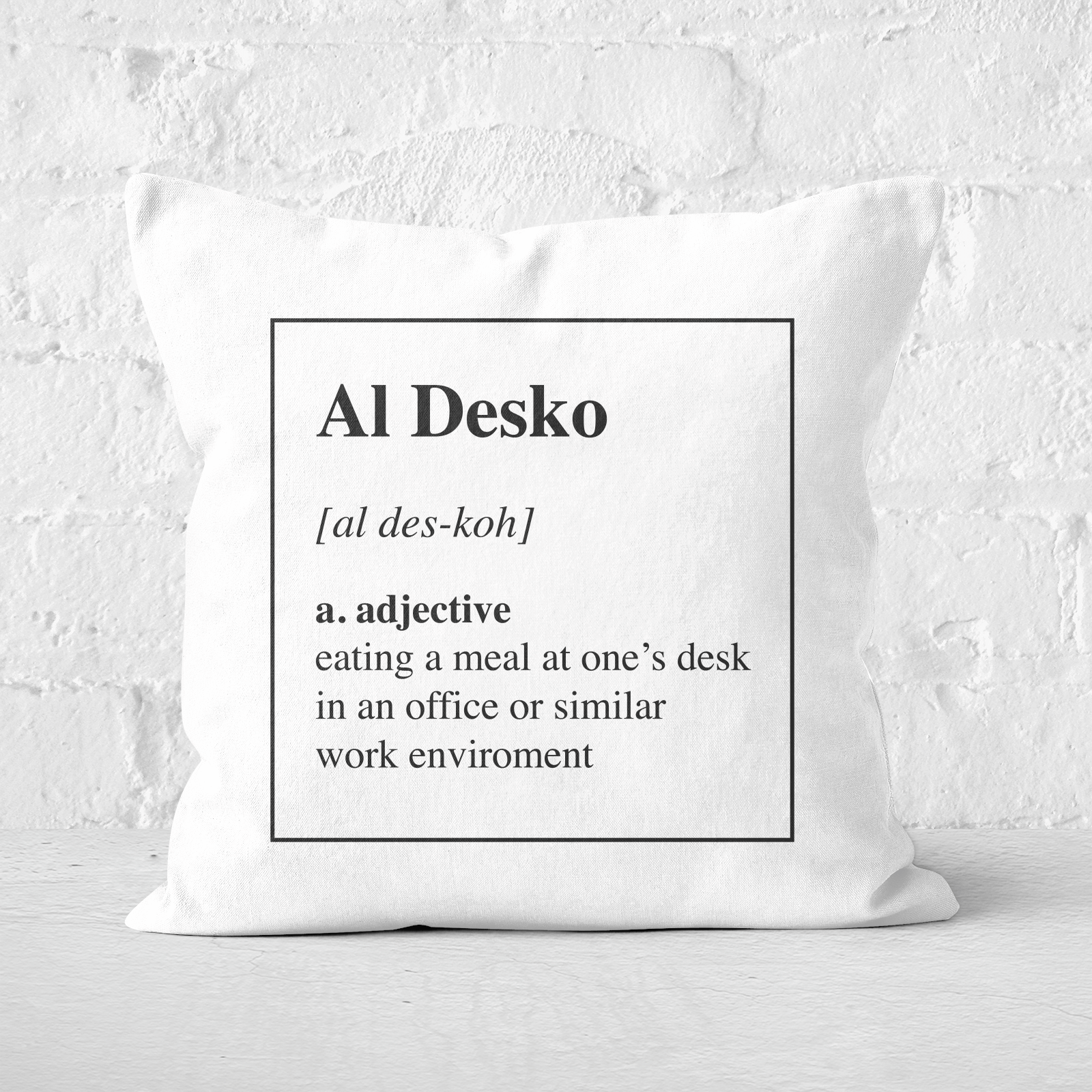 Al Desko Definition Square Cushion - 60x60cm - Soft Touch