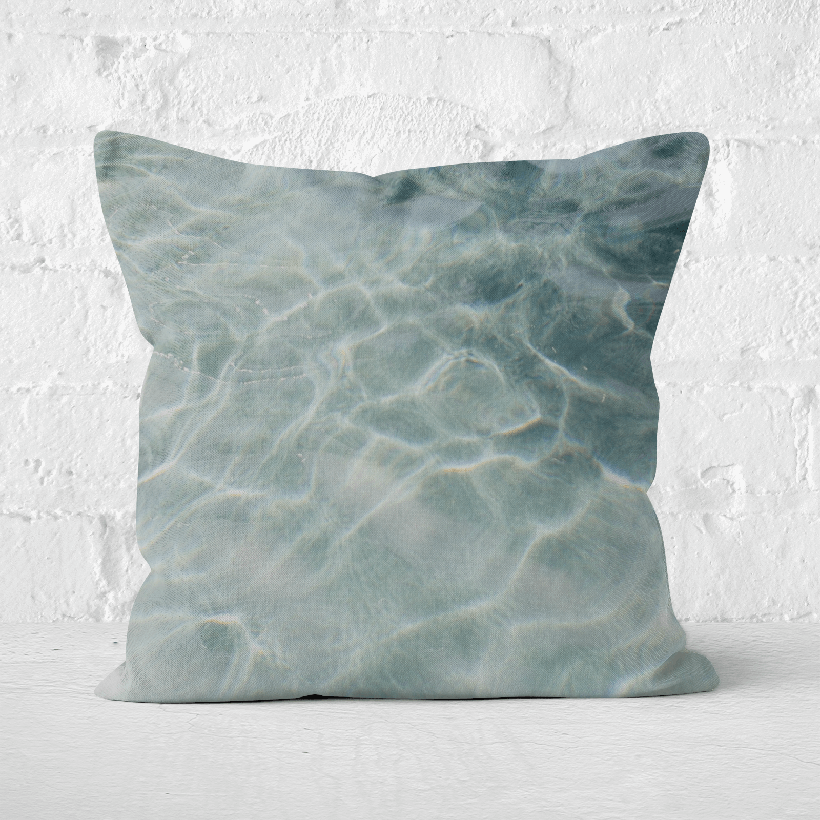 Sea Water Square Cushion - 60x60cm - Soft Touch