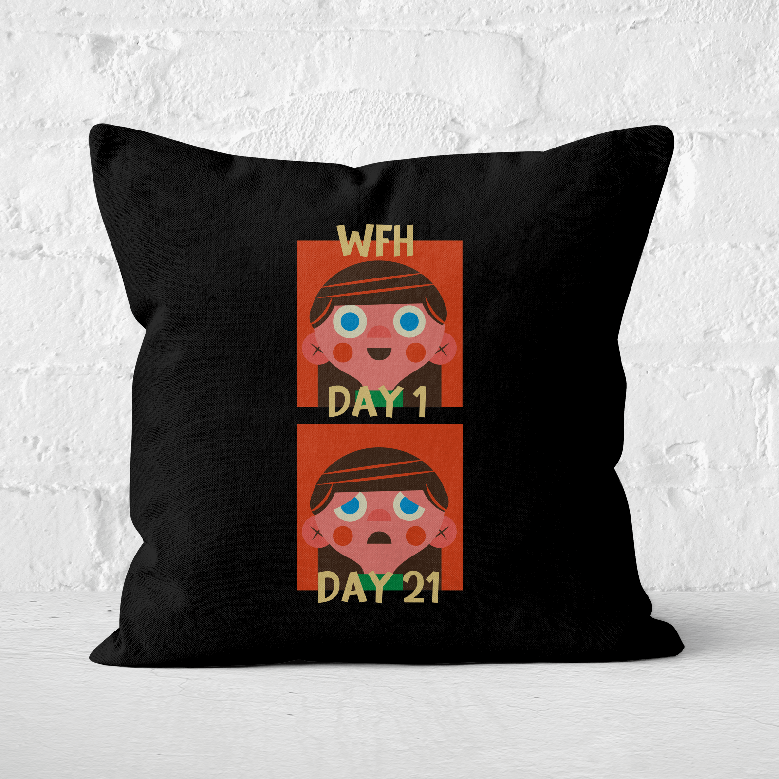 How Many Days? Square Cushion - 60x60cm - Soft Touch