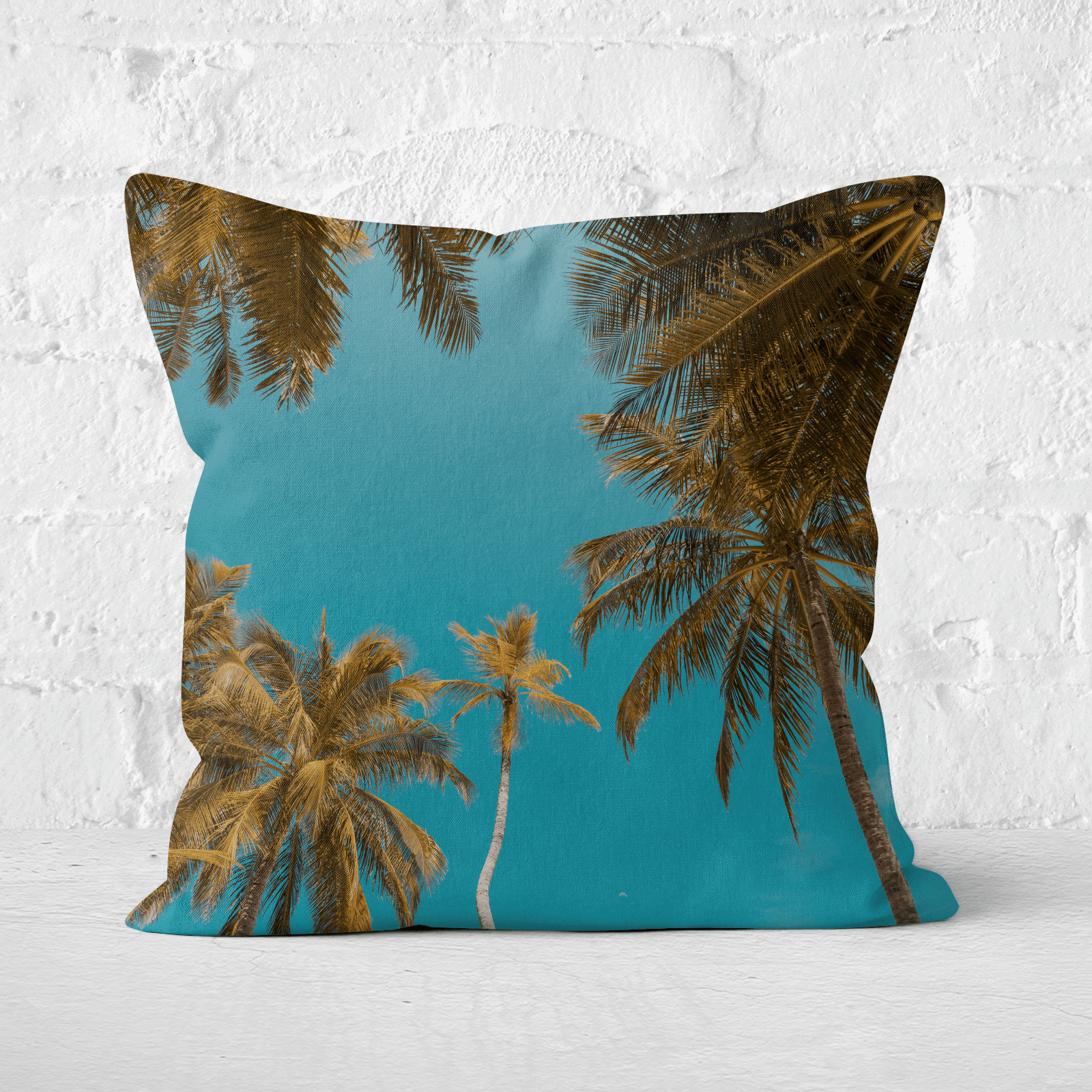 Palm Trees Square Cushion - 60x60cm - Soft Touch