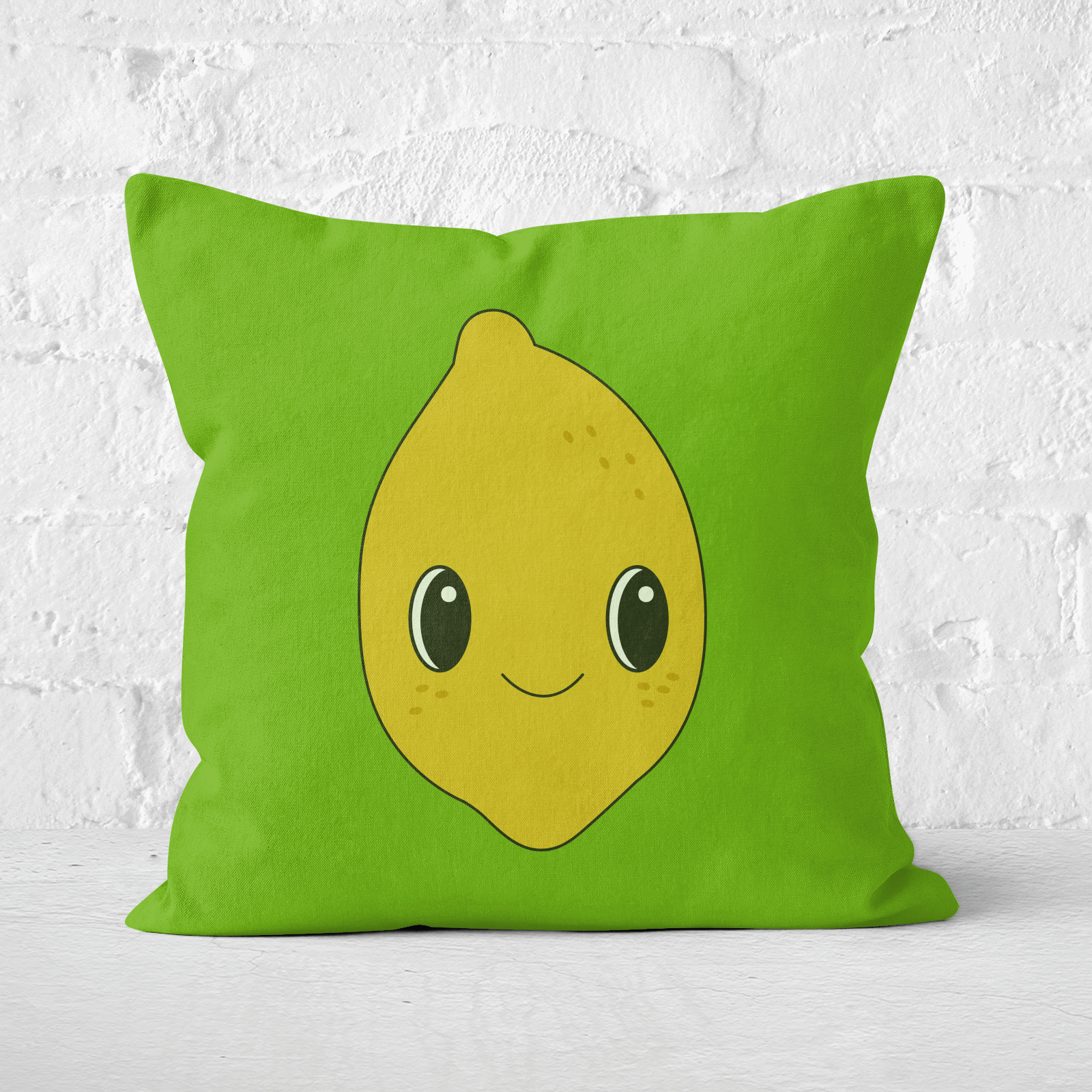 Cute Lemon Square Cushion - 50x50cm - Soft Touch