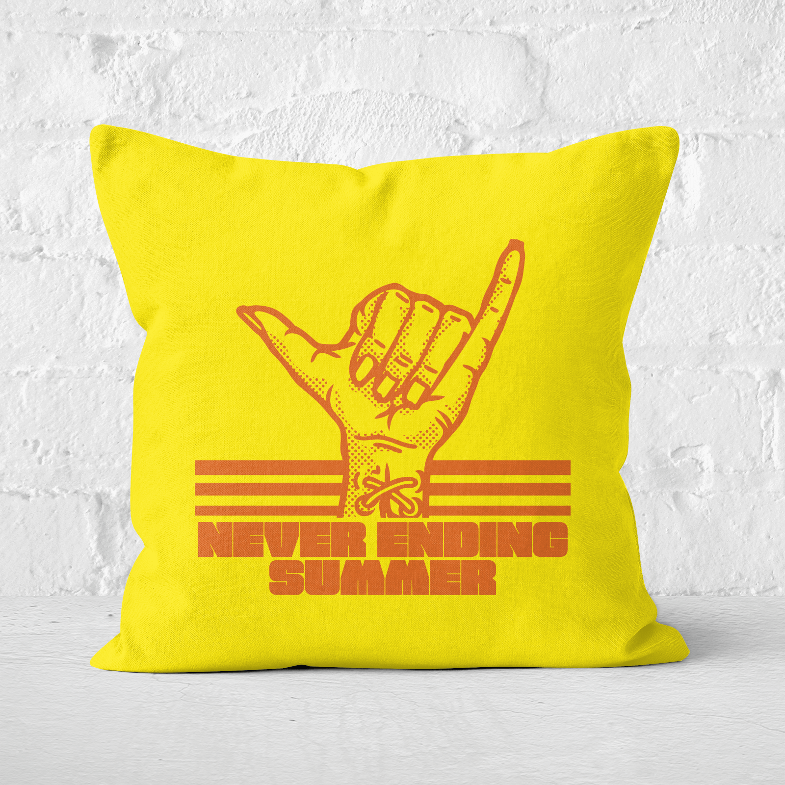 Never Ending Summer Square Cushion - 60x60cm - Soft Touch