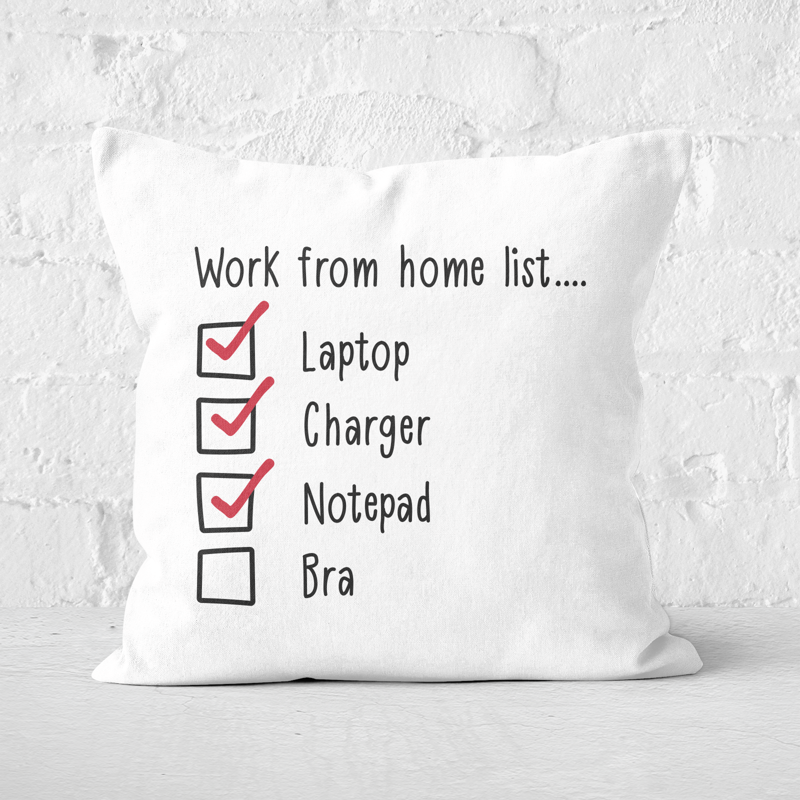 Do I Need A Bra? Square Cushion - 60x60cm - Soft Touch