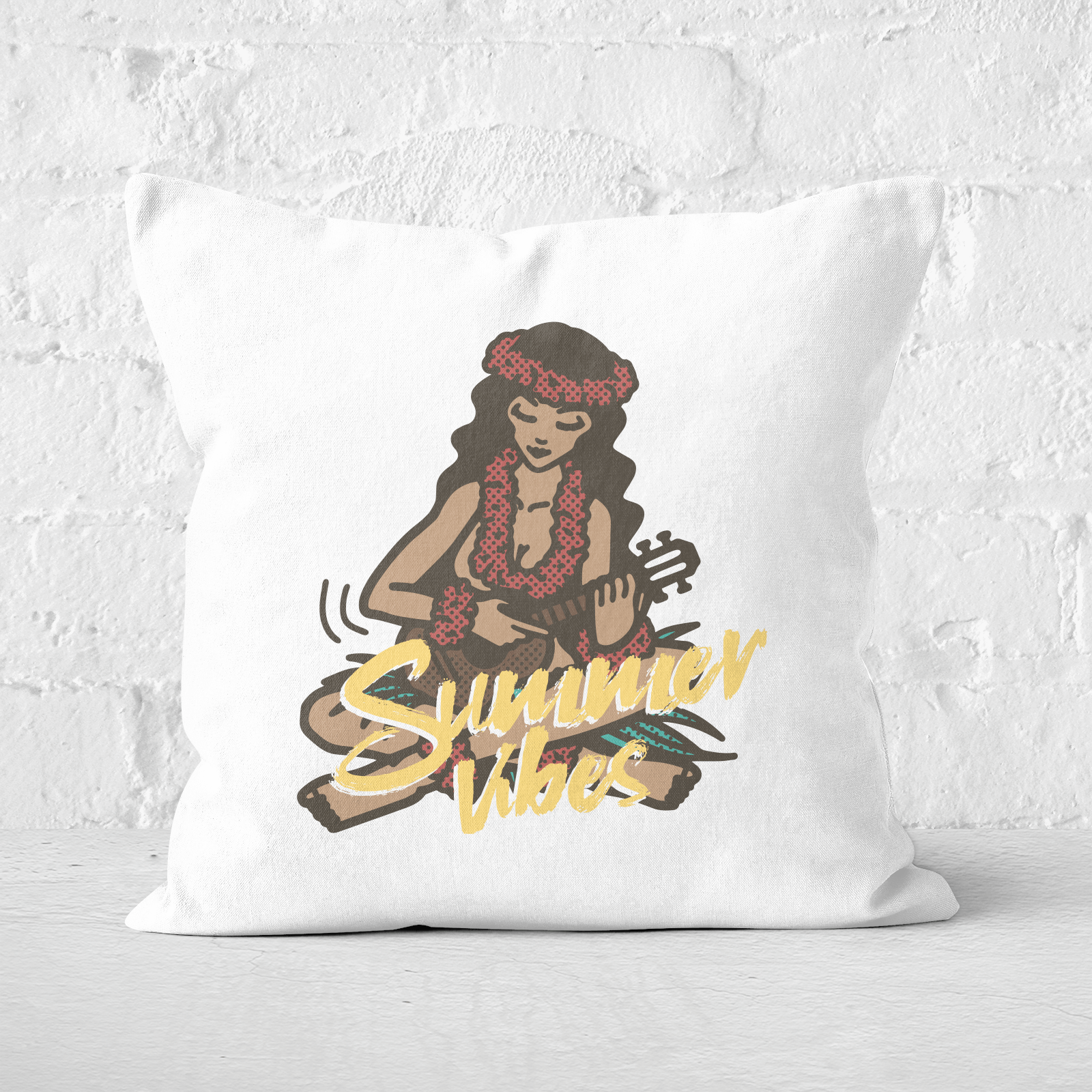 Summer Vibes Square Cushion - 60x60cm - Soft Touch