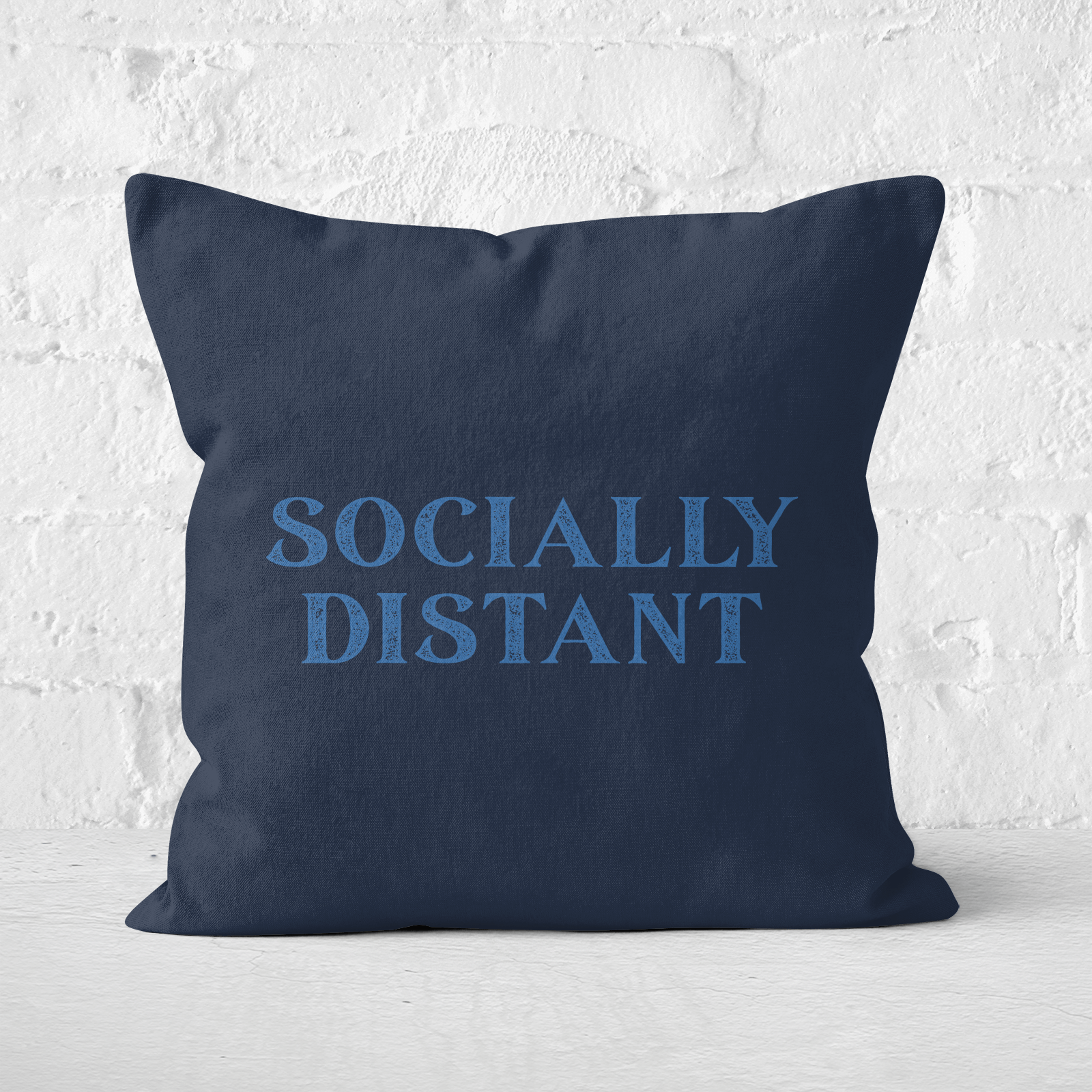 Socially Distant Square Cushion - 60x60cm - Soft Touch