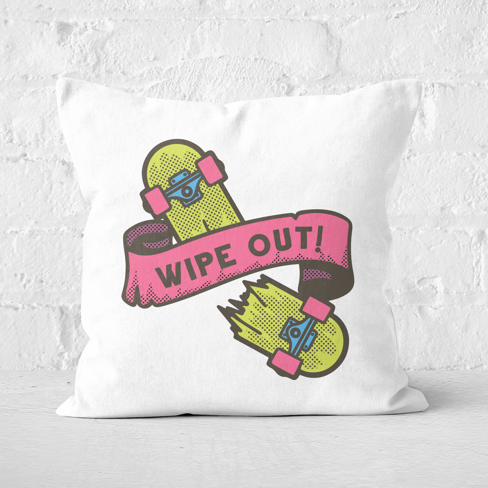 Wipe Out! Square Cushion - 60x60cm - Soft Touch