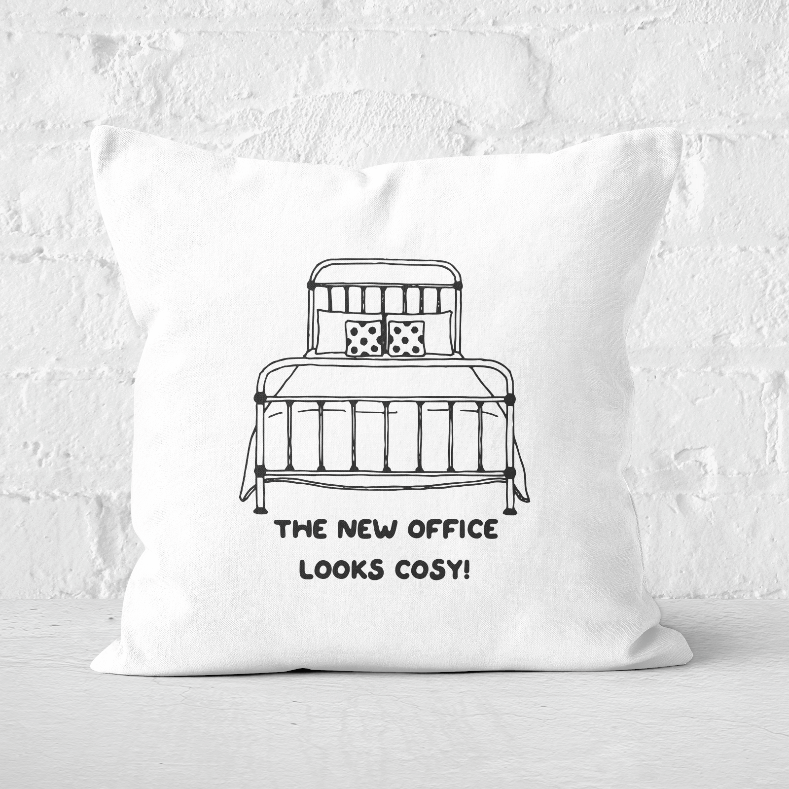 The New Office Looks Cosy Square Cushion - 60x60cm - Soft Touch