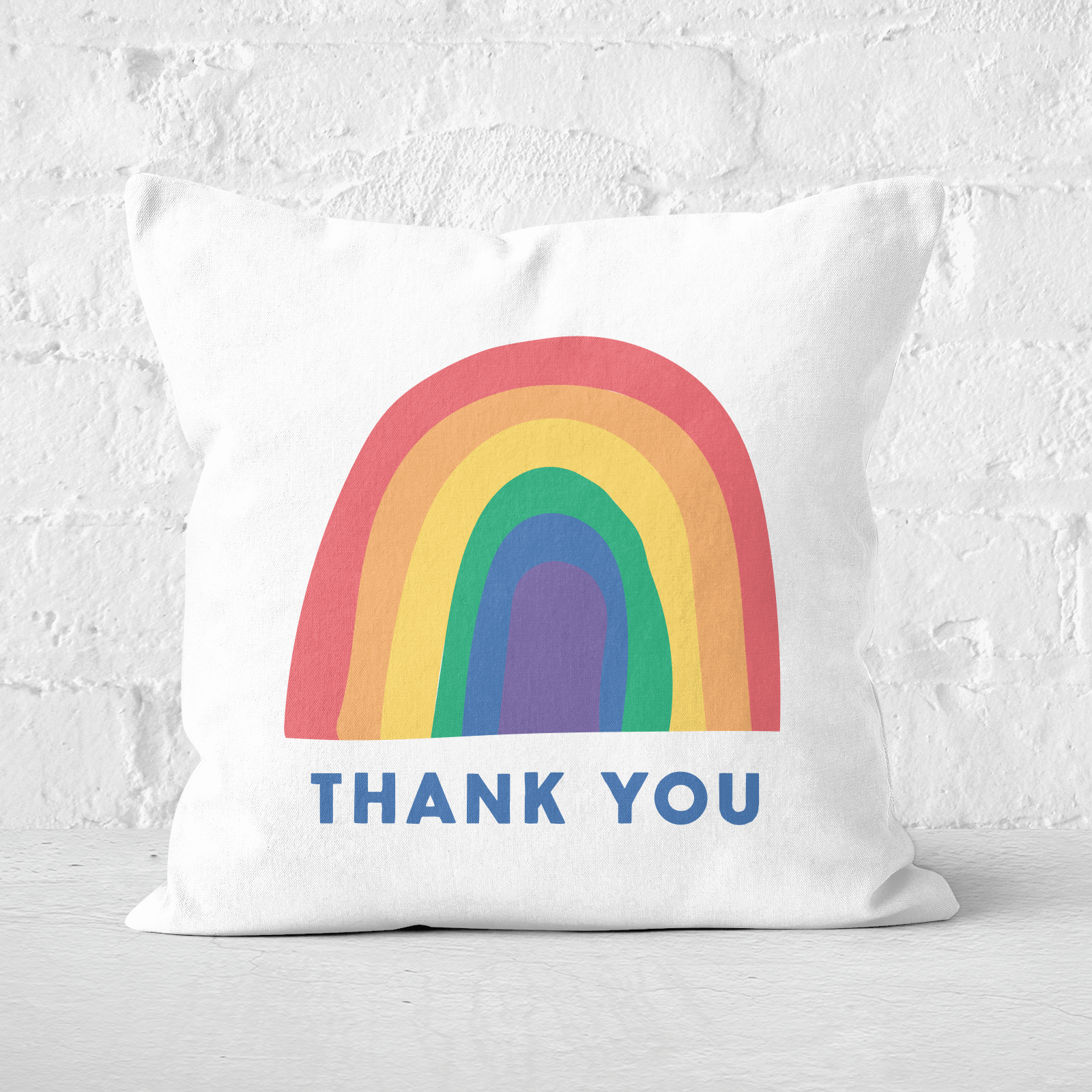 Thank You Square Cushion - 60x60cm - Soft Touch