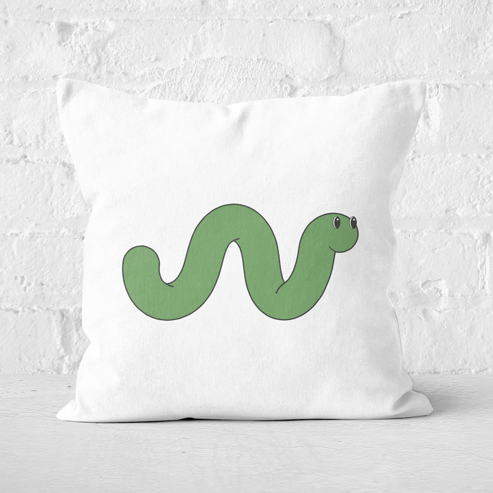 Worm Square Cushion - 50x50cm - Soft Touch