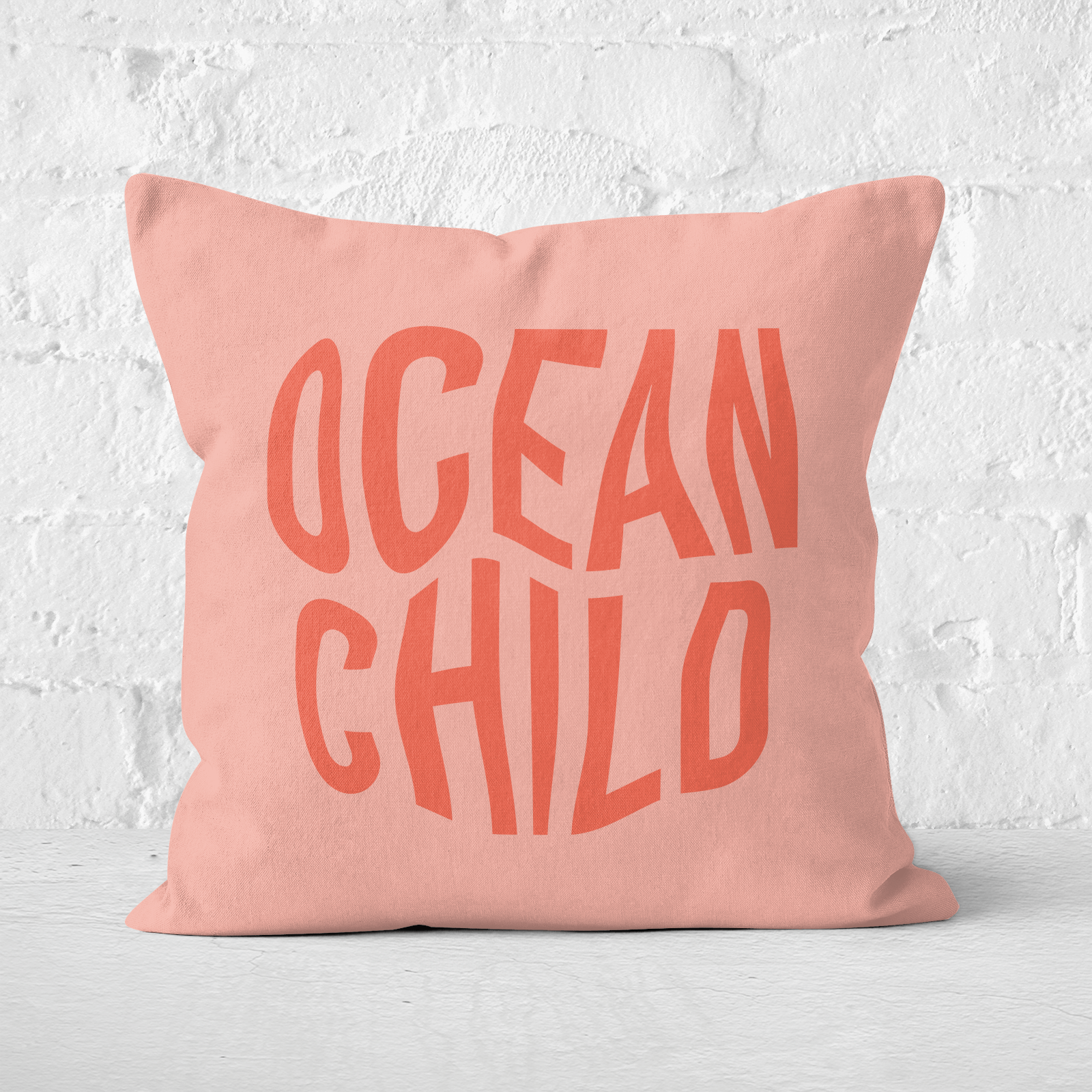 Ocean Child Square Cushion - 50x50cm - Soft Touch