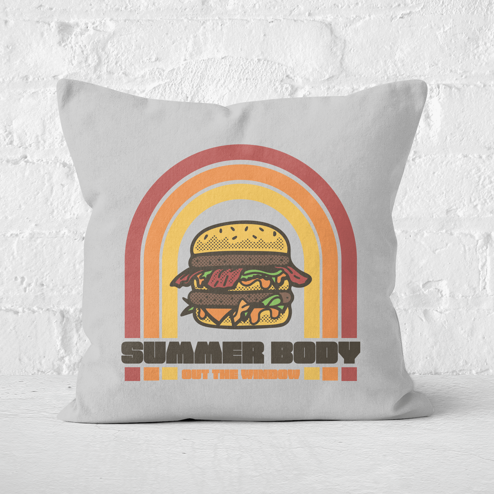 Summer Body Out The Window Square Cushion - 60x60cm - Soft Touch