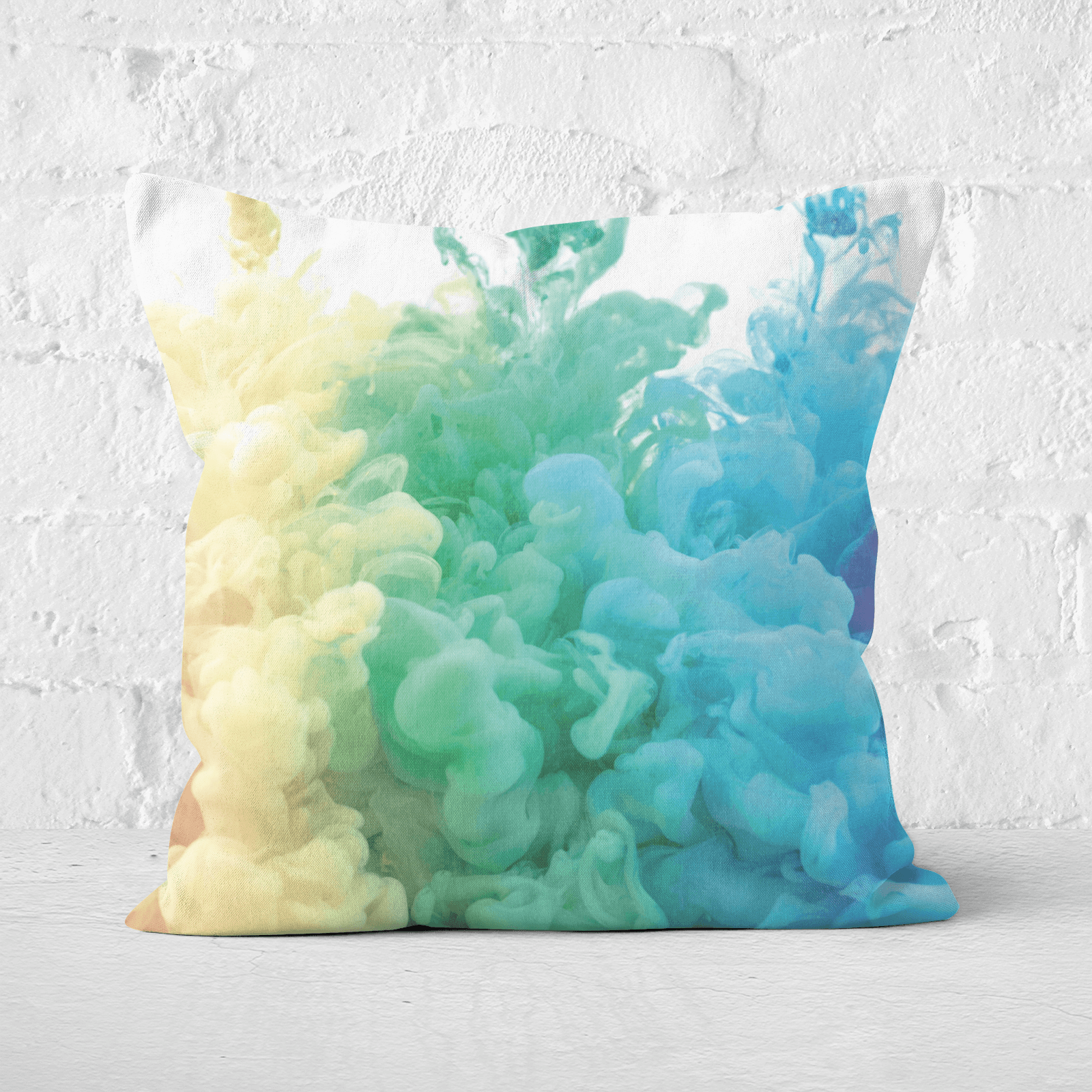 Rainbow Smoke Square Cushion - 60x60cm - Soft Touch