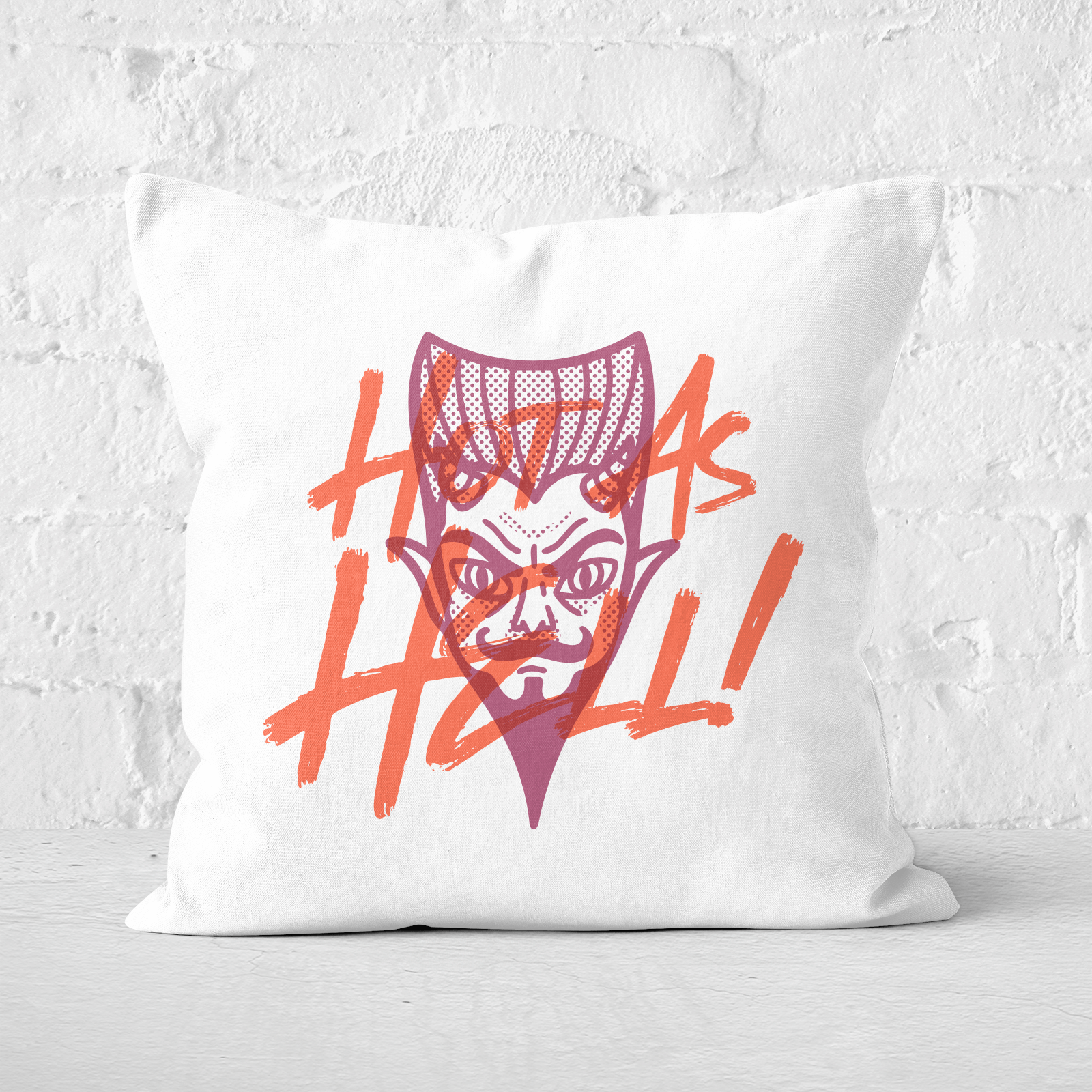 Hot As Hell Square Cushion - 60x60cm - Soft Touch