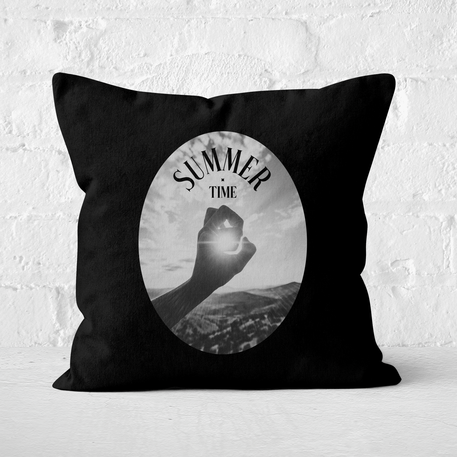 Summer Time Square Cushion - 60x60cm - Soft Touch