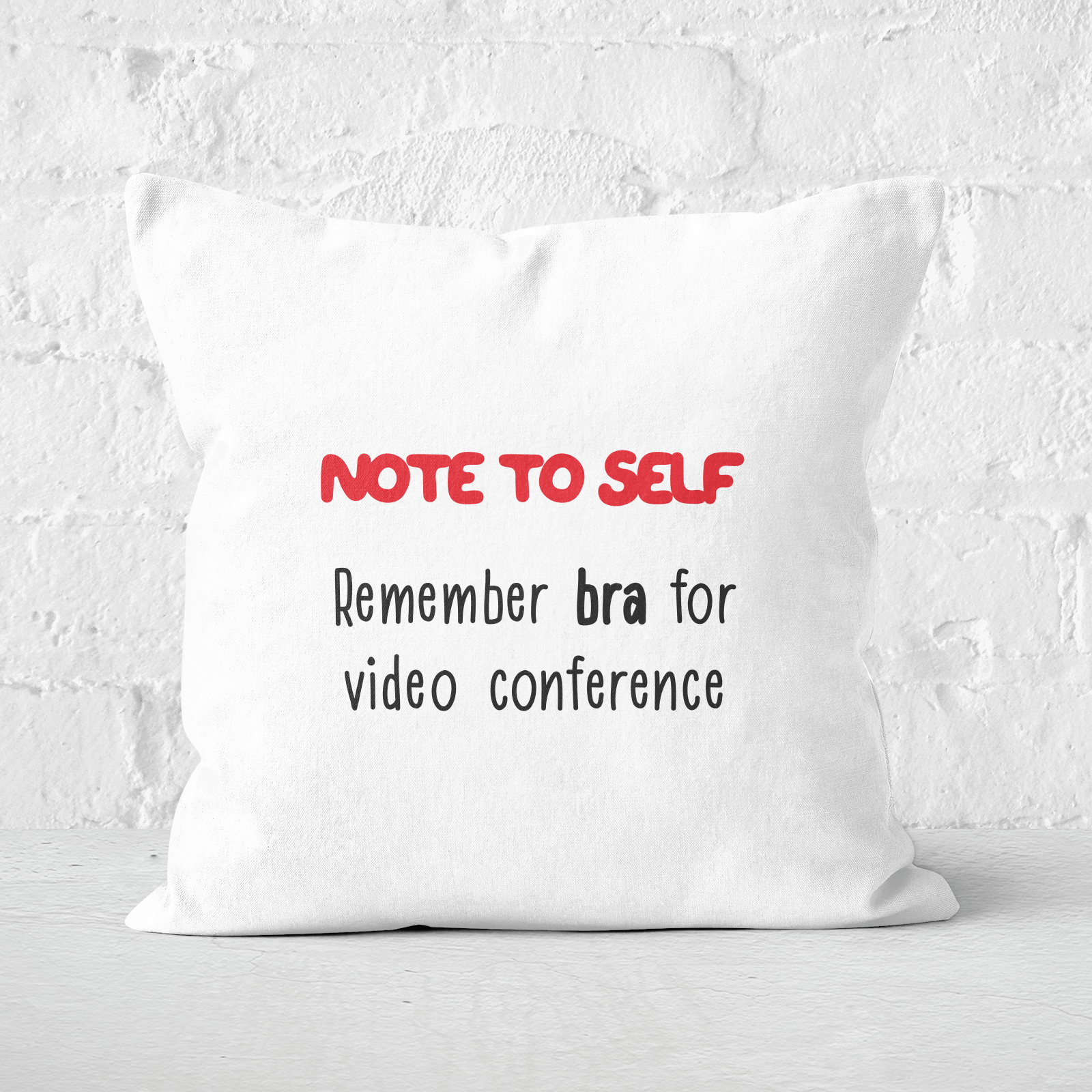 Remember Bra Square Cushion - 60x60cm - Soft Touch