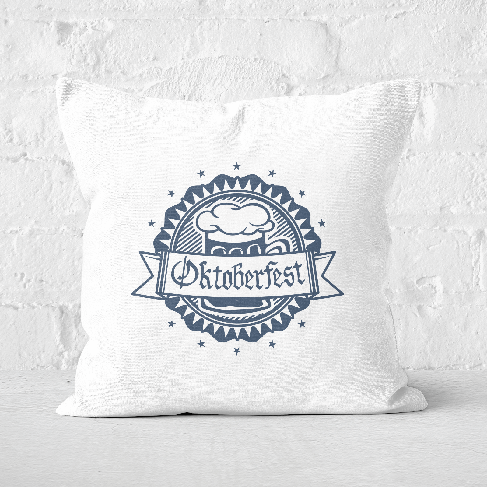 Oktoberfest Badge Square Cushion - 60x60cm - Soft Touch