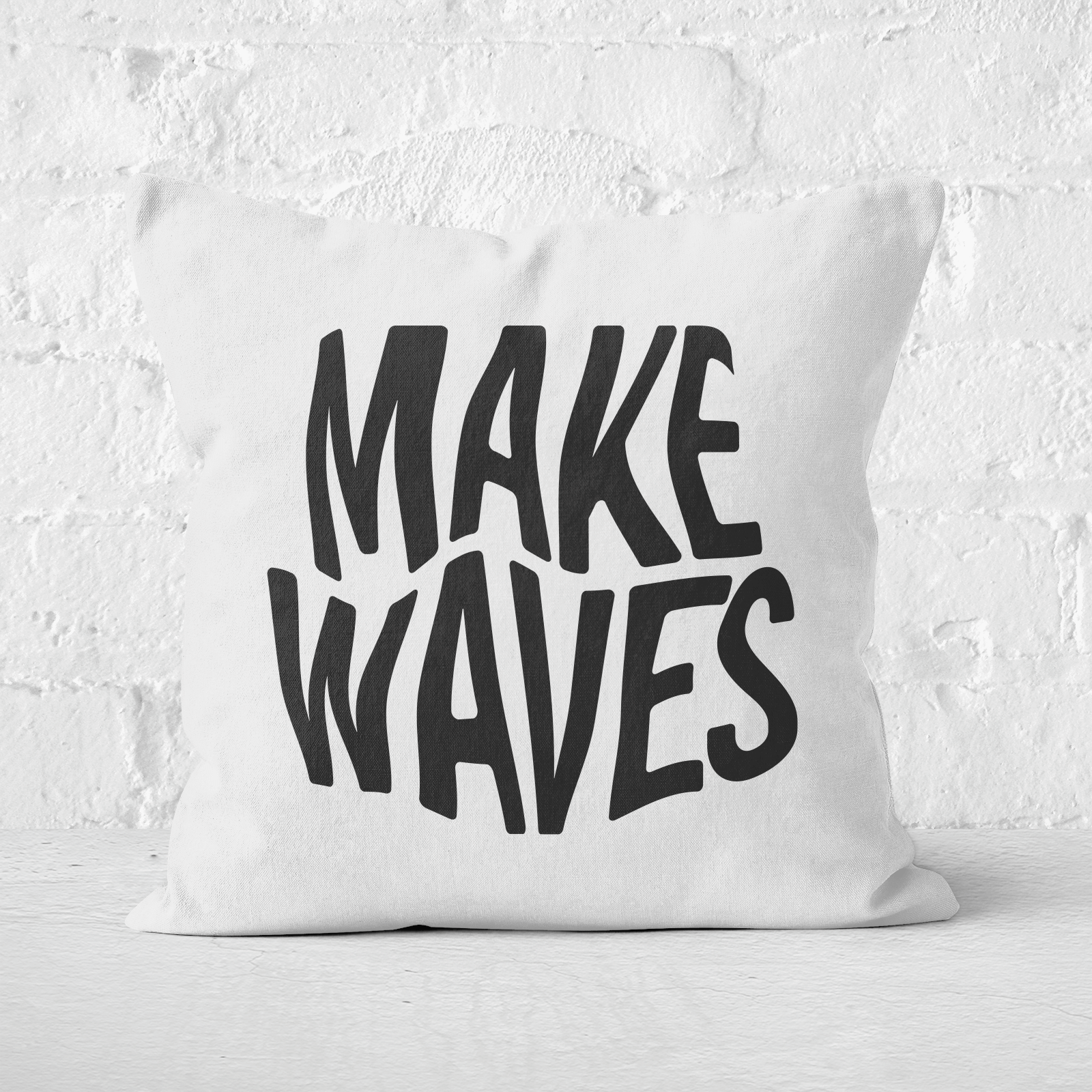 Make Waves Square Cushion - 60x60cm - Soft Touch