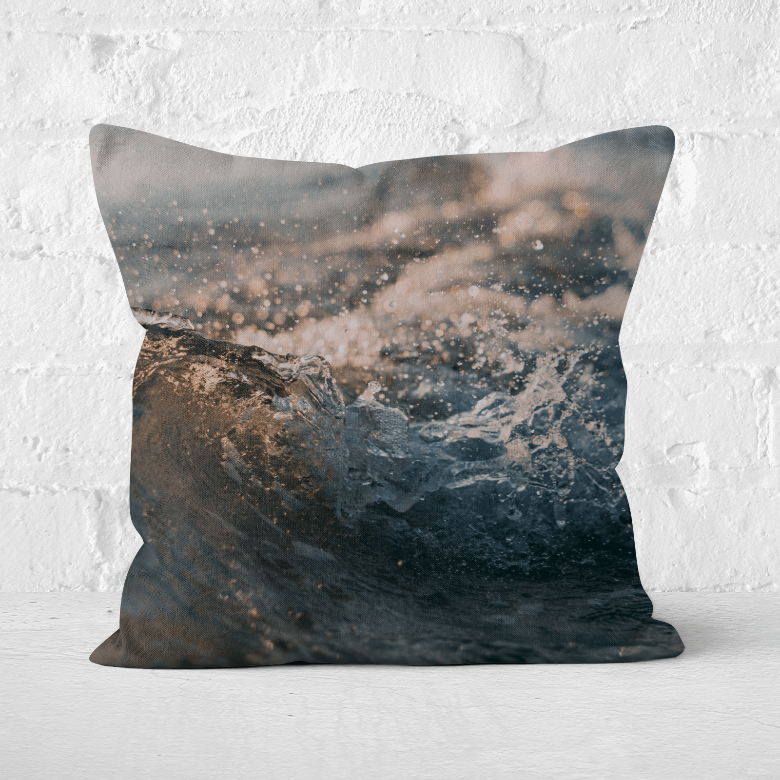 Wave Texture Square Cushion - 60x60cm - Soft Touch