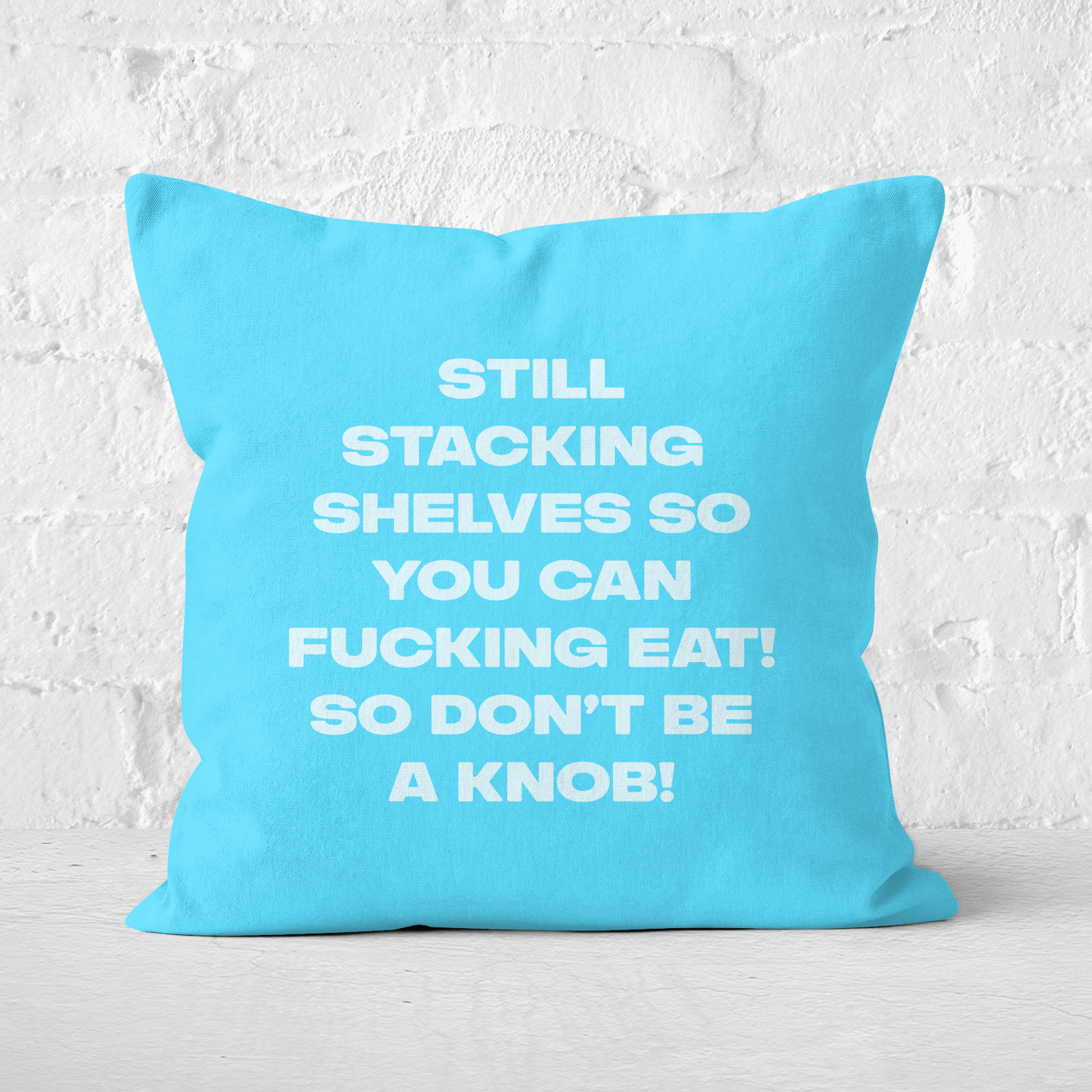 Still Stacking Shelves Square Cushion - 60x60cm - Soft Touch