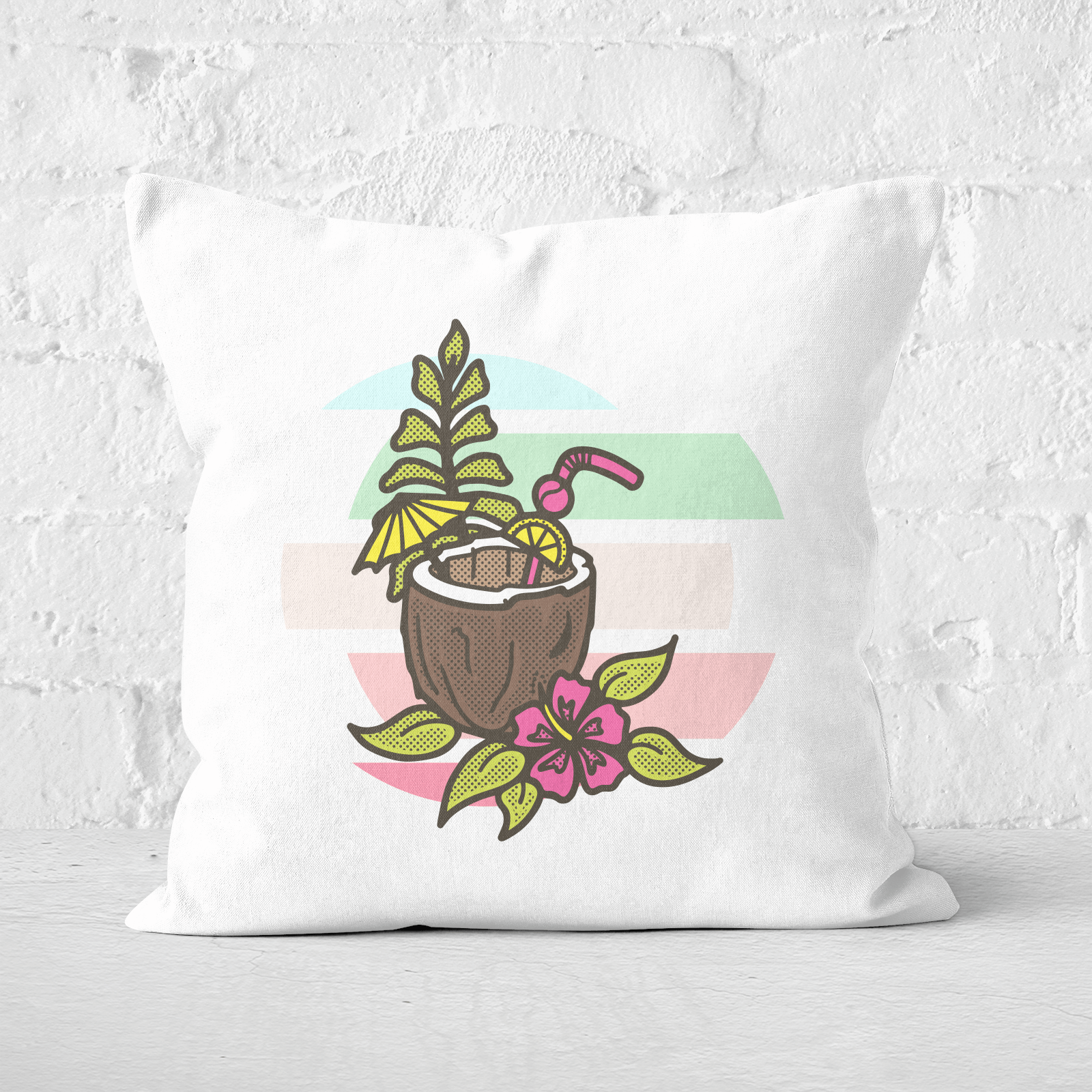 Pina Colada Square Cushion - 60x60cm - Soft Touch