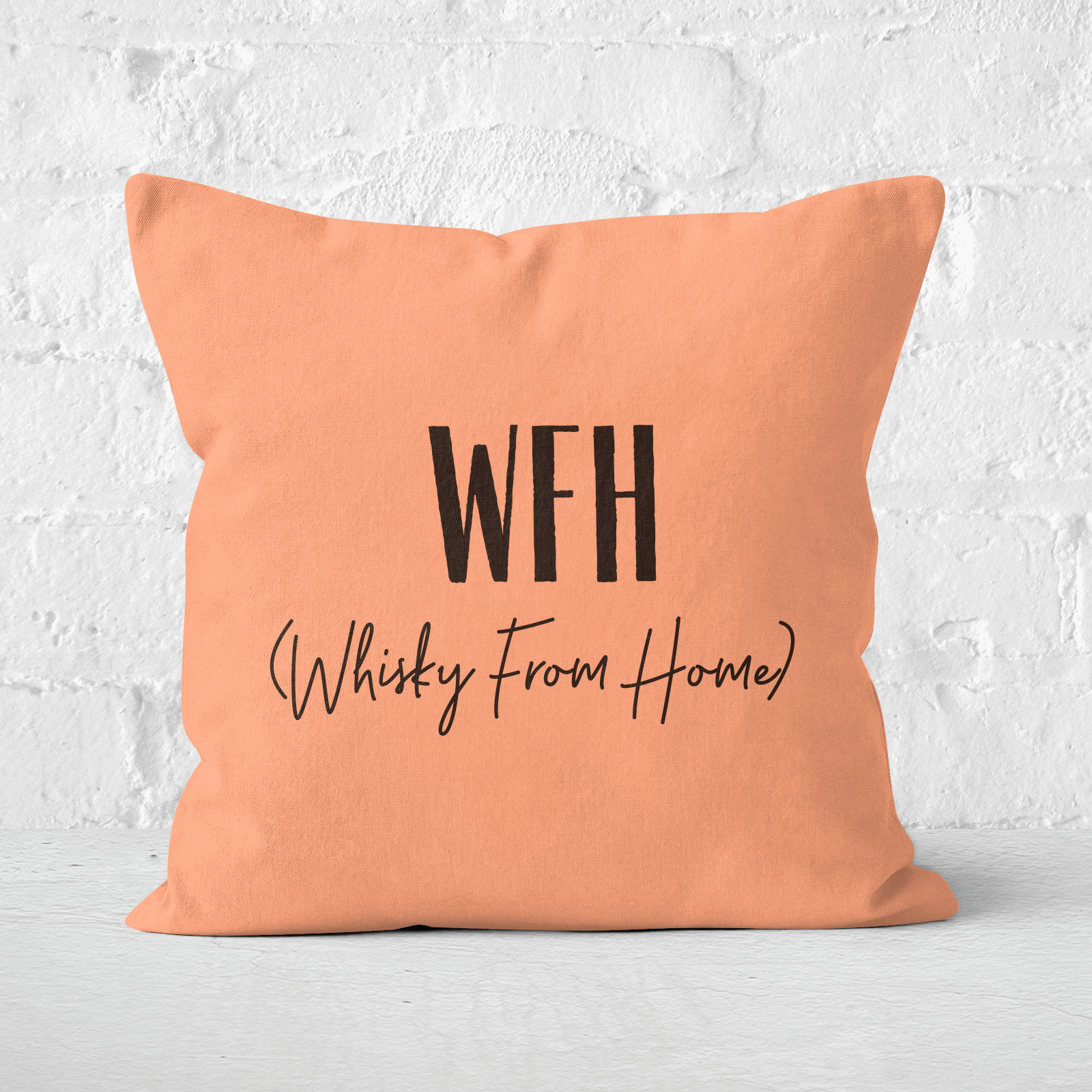 Whisky From Home Square Cushion - 60x60cm - Soft Touch