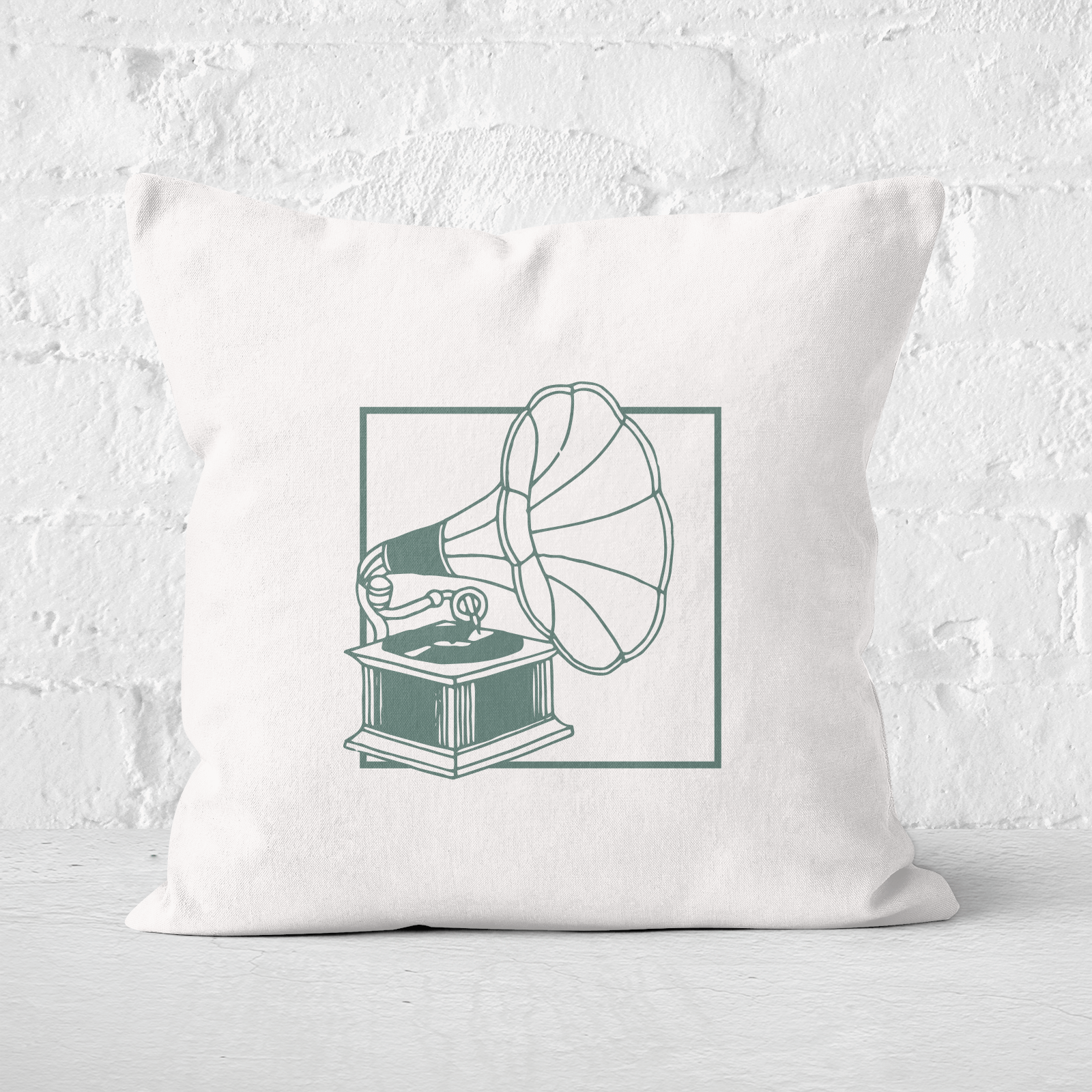 Music Player Square Cushion - 60x60cm - Soft Touch