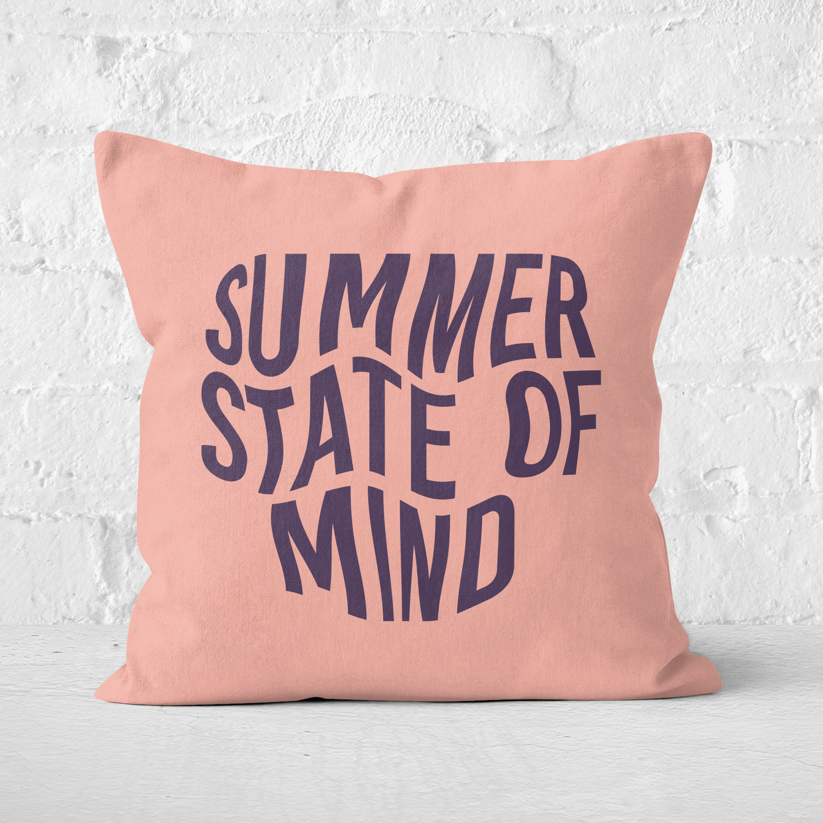 Summer State Of Mind Square Cushion - 50x50cm - Soft Touch