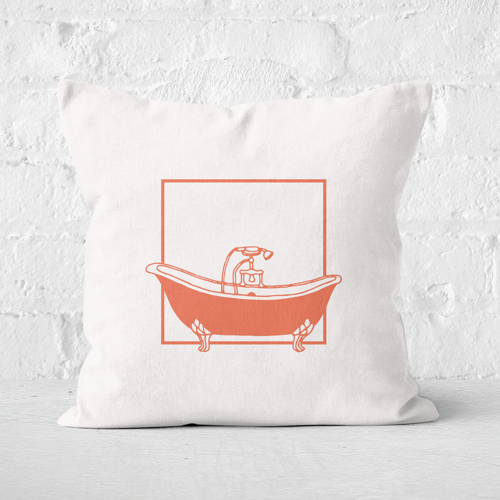 Bathtime Square Cushion - 60x60cm - Soft Touch