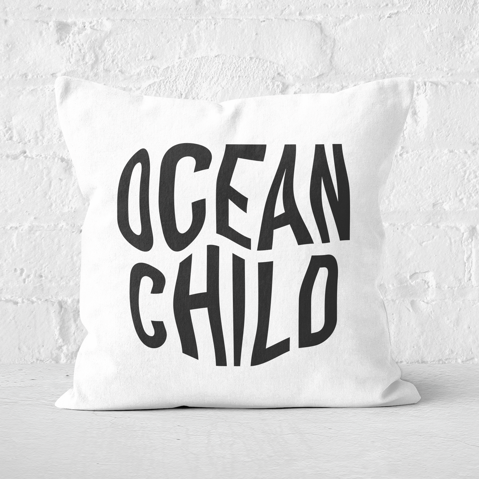 Ocean Child Square Cushion - 60x60cm - Soft Touch