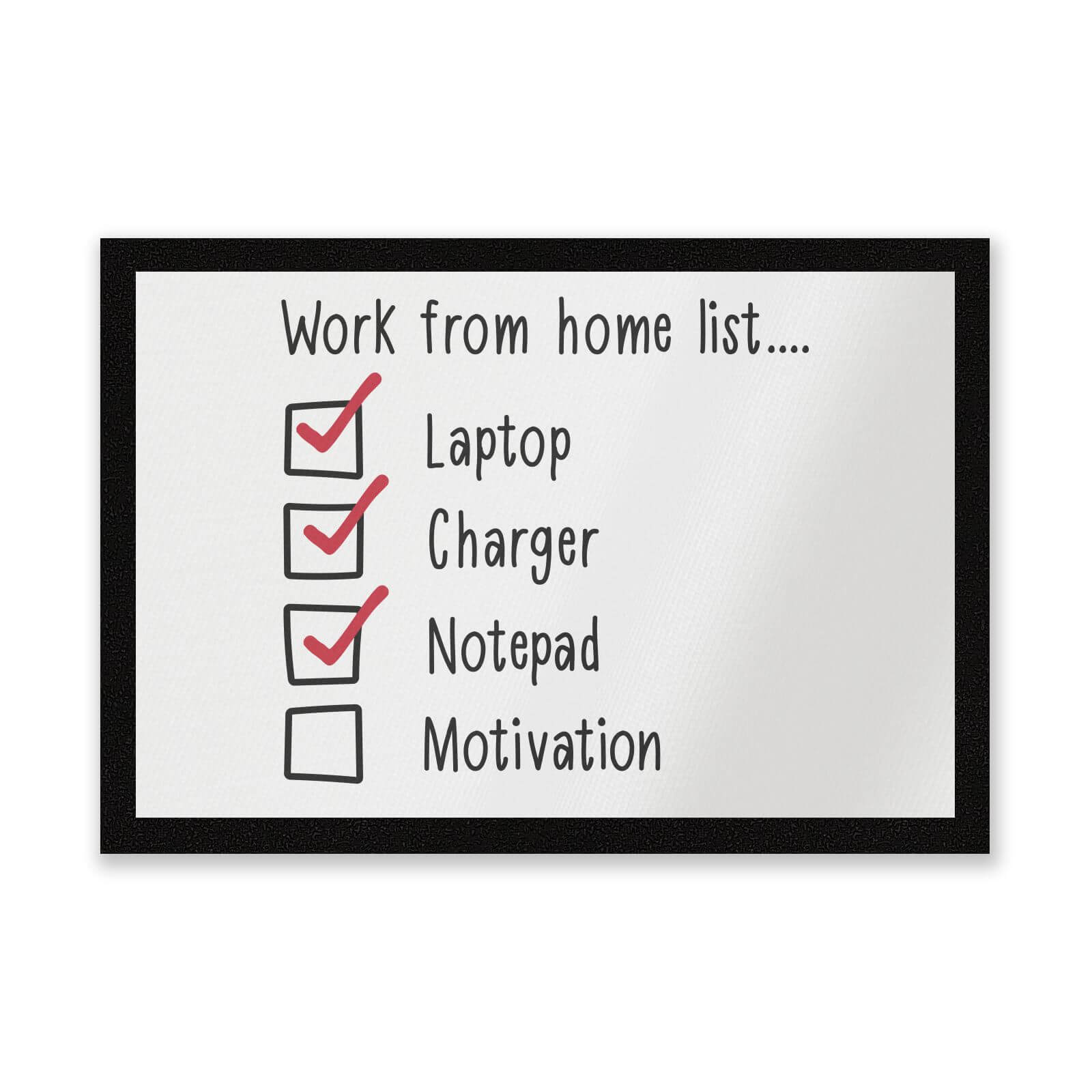Lacking Motivation Entrance Mat