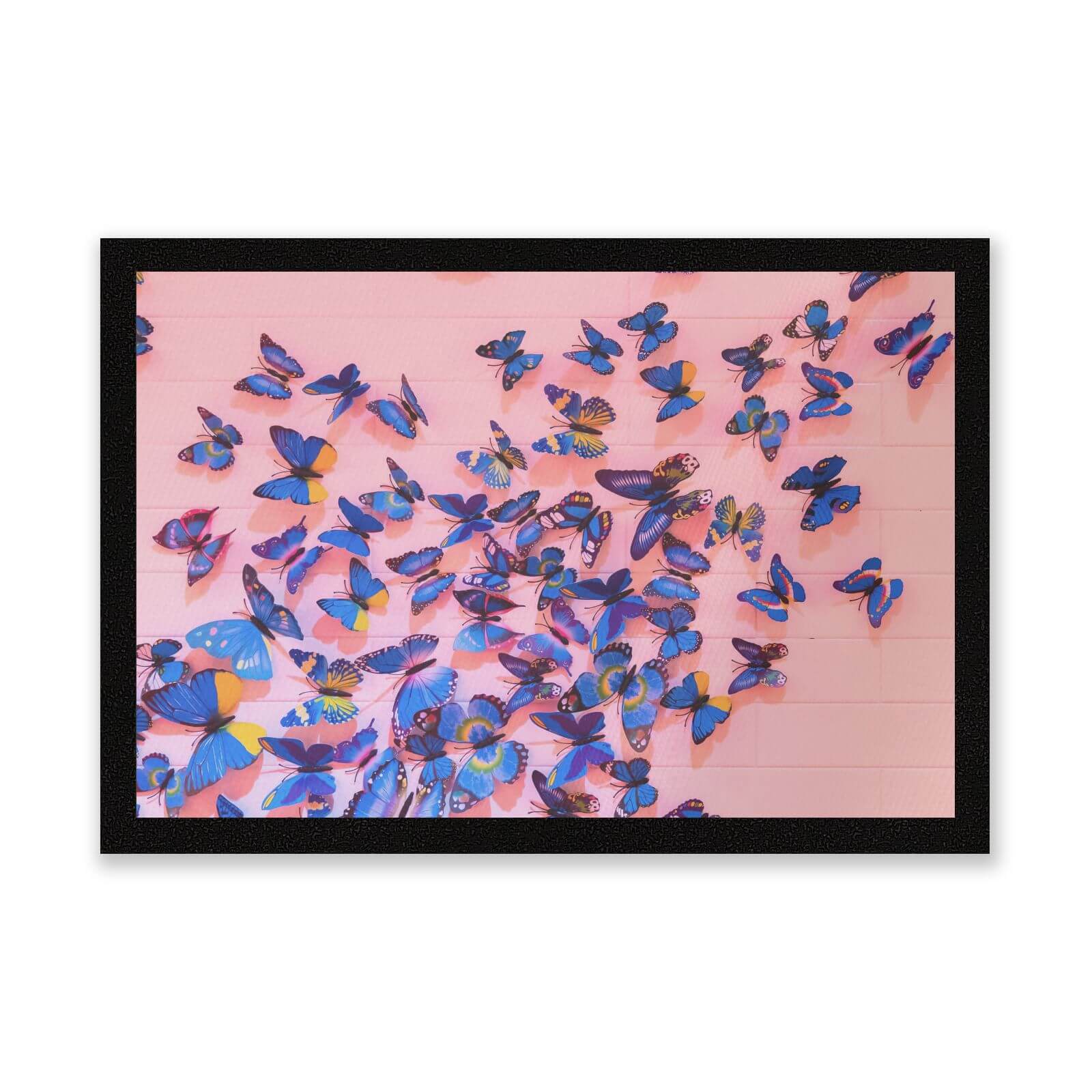 Girly Butterfly Crowd Entrance Mat