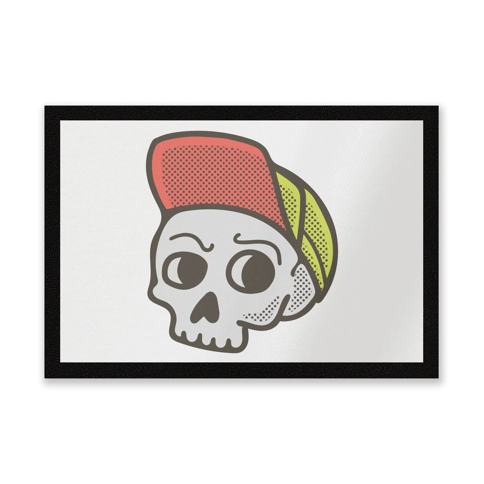 Baseball Cap Skull Entrance Mat